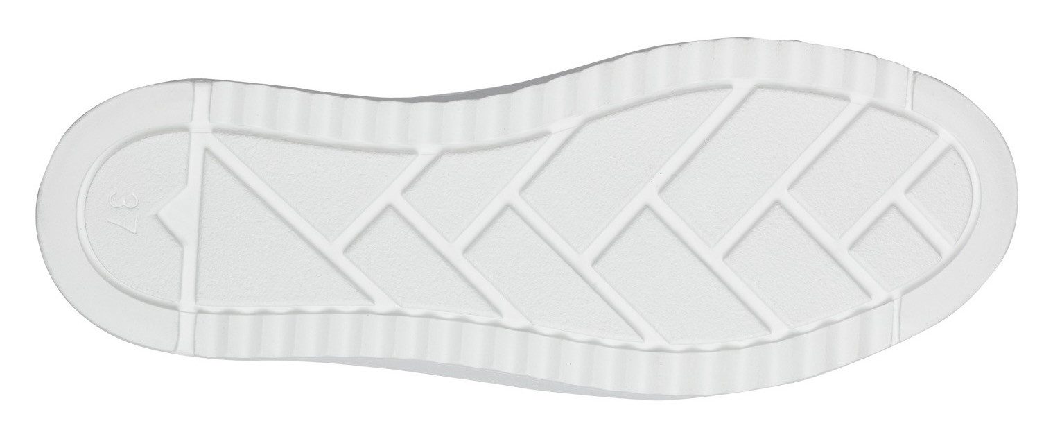 Marco Tozzi Slip-on sneakers , vrijetijdsschoen, lage schoen, veterschoen met zijlijk logo-opdruk