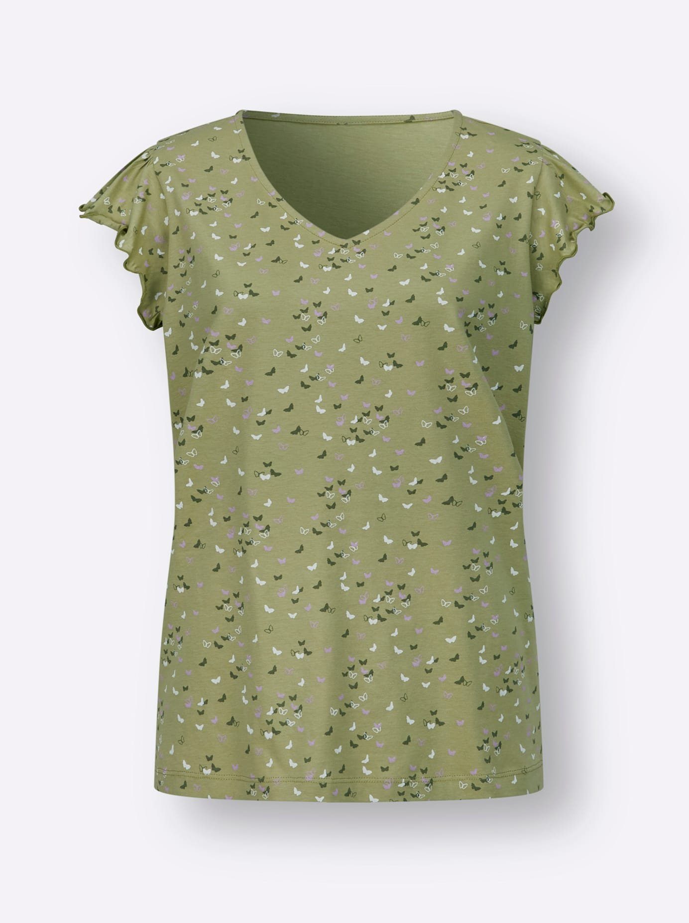 Classic Basics Shirt met V-hals (1-delig)