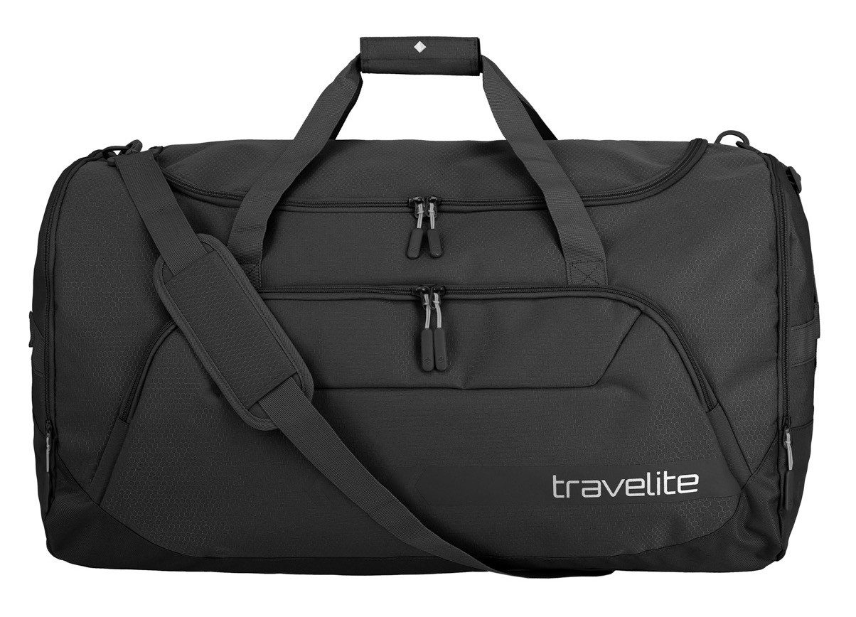 travelite Reistas KICK OFF, verschillende maten en kleuren Reisbagage sporttas vrijetijdstas met opsteekfunctie unisex reistassen maat 40 cm zwart