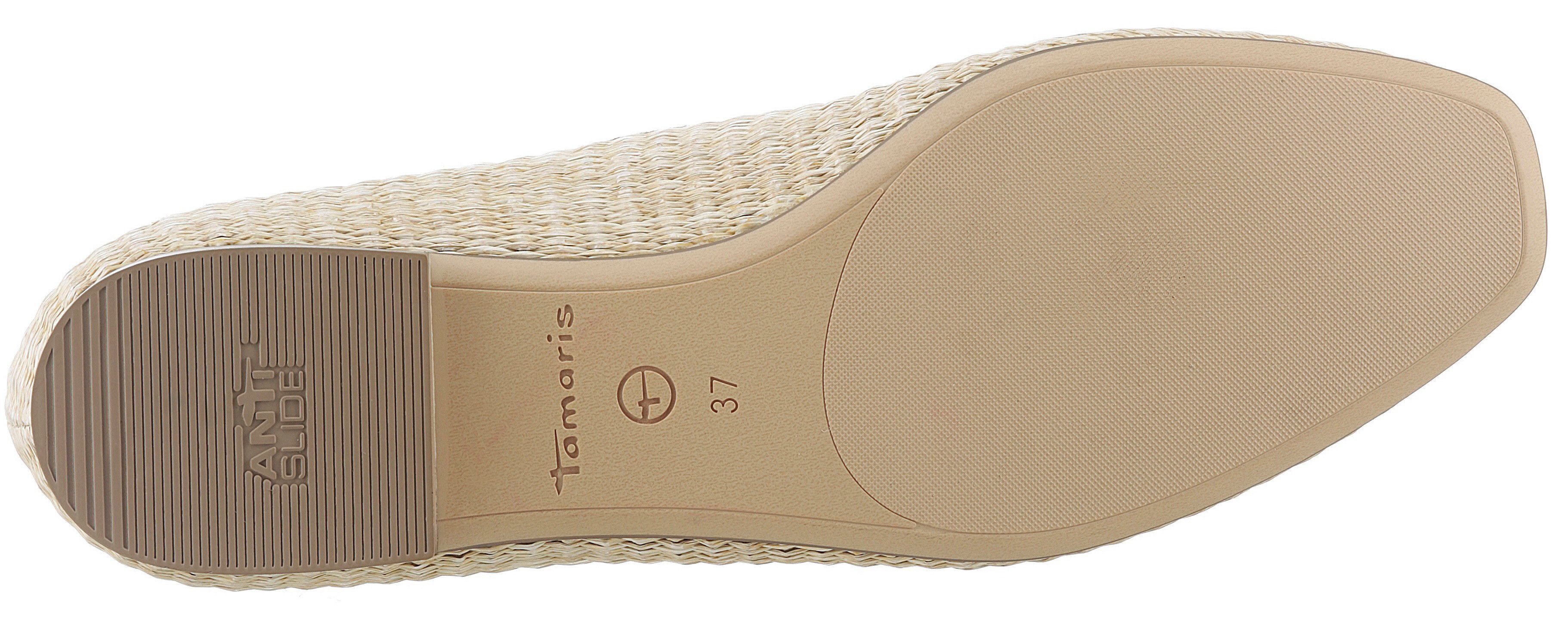 Tamaris Ballerina's , blockhak, instapschoen, business schoen met tamaris-sieraad