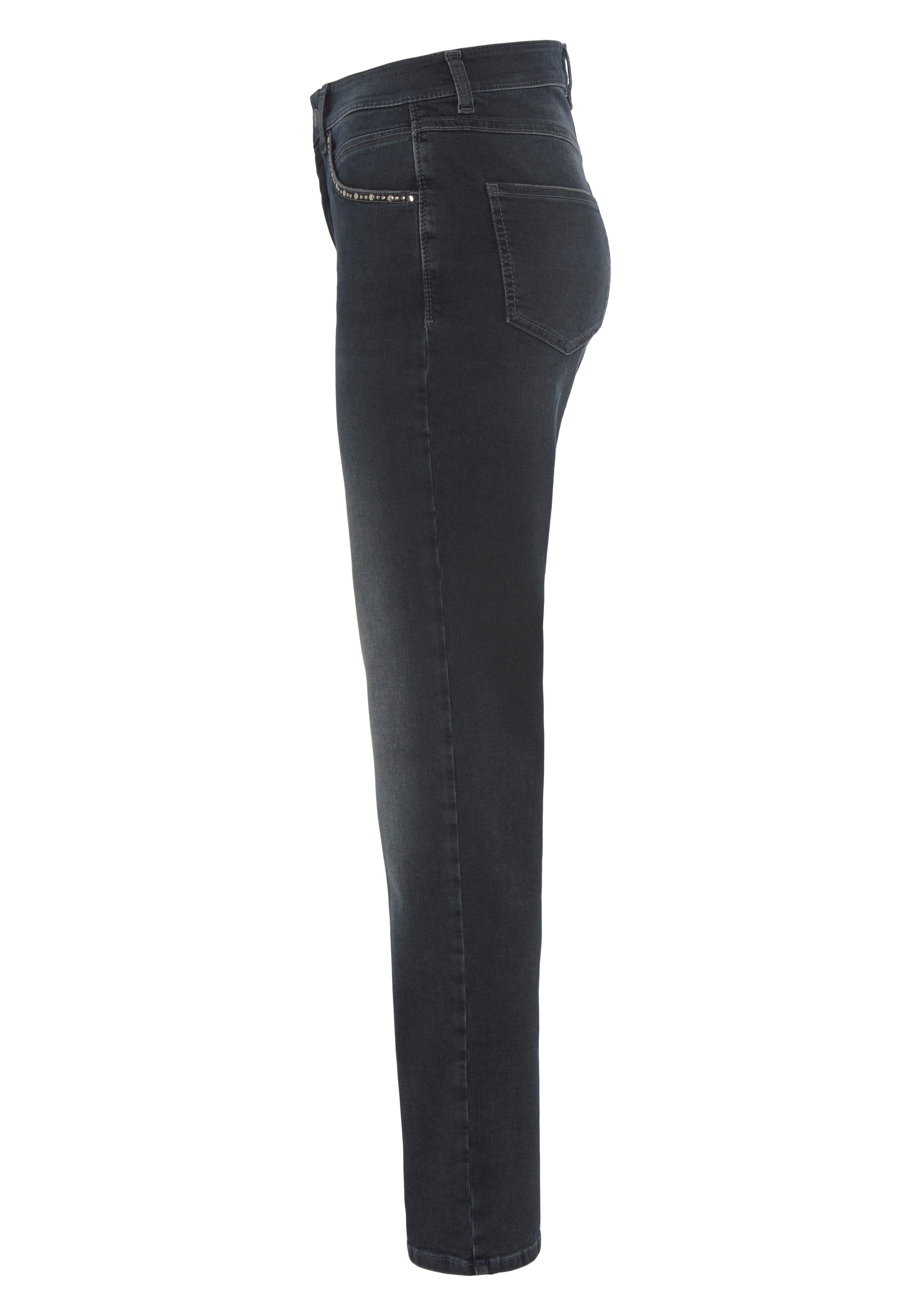 MAC Stretch jeans Melanie-Glam Afgezet met studs op de zakken