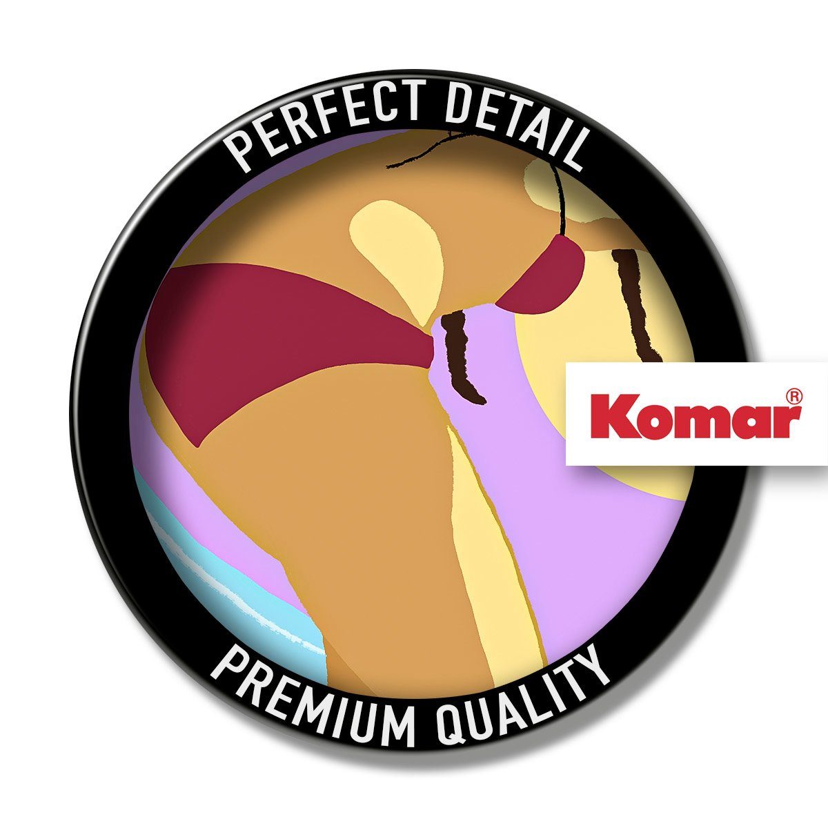 Komar Artprint op linnen Tube Riding - Afmeting 30 x 40 cm (1 stuk)