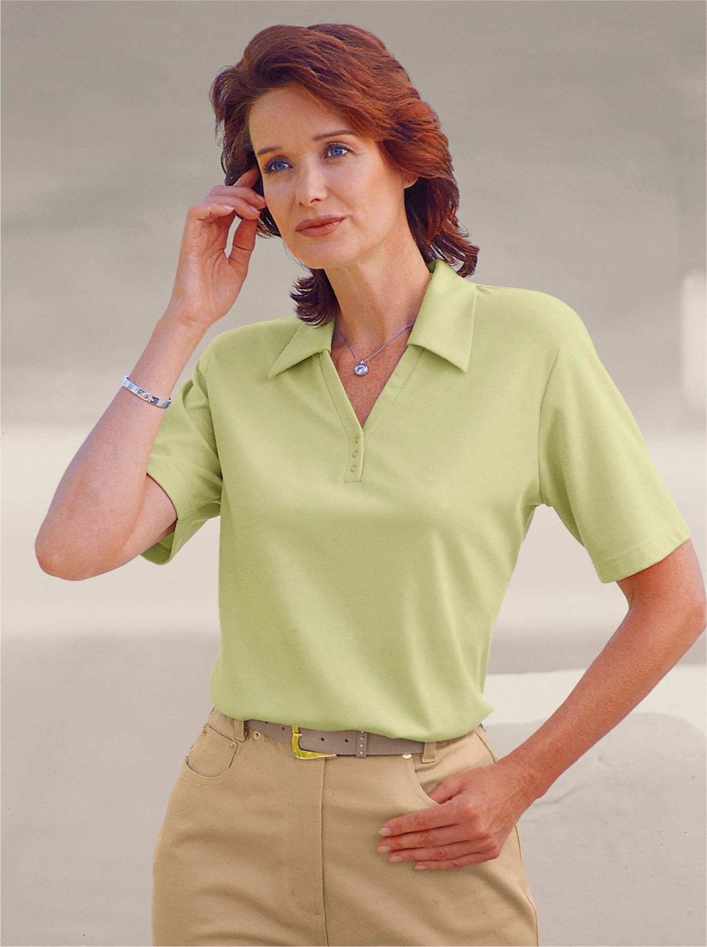 Classic Basics Poloshirt Shirt (1-delig) dames polo's maat 40 groen