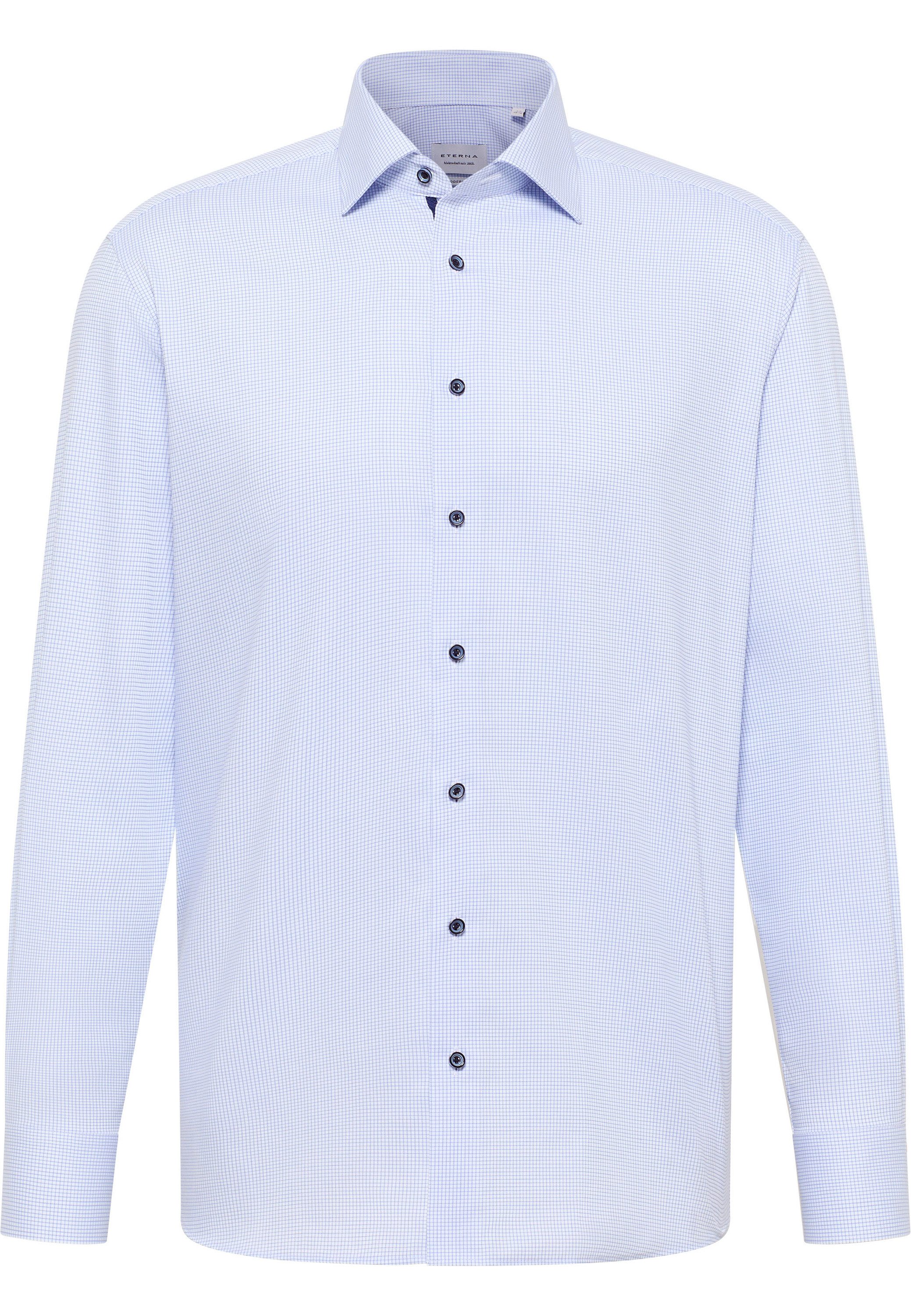 Eterna Overhemd met lange mouwen Comfort fit NON IRON (strijkvrij)
