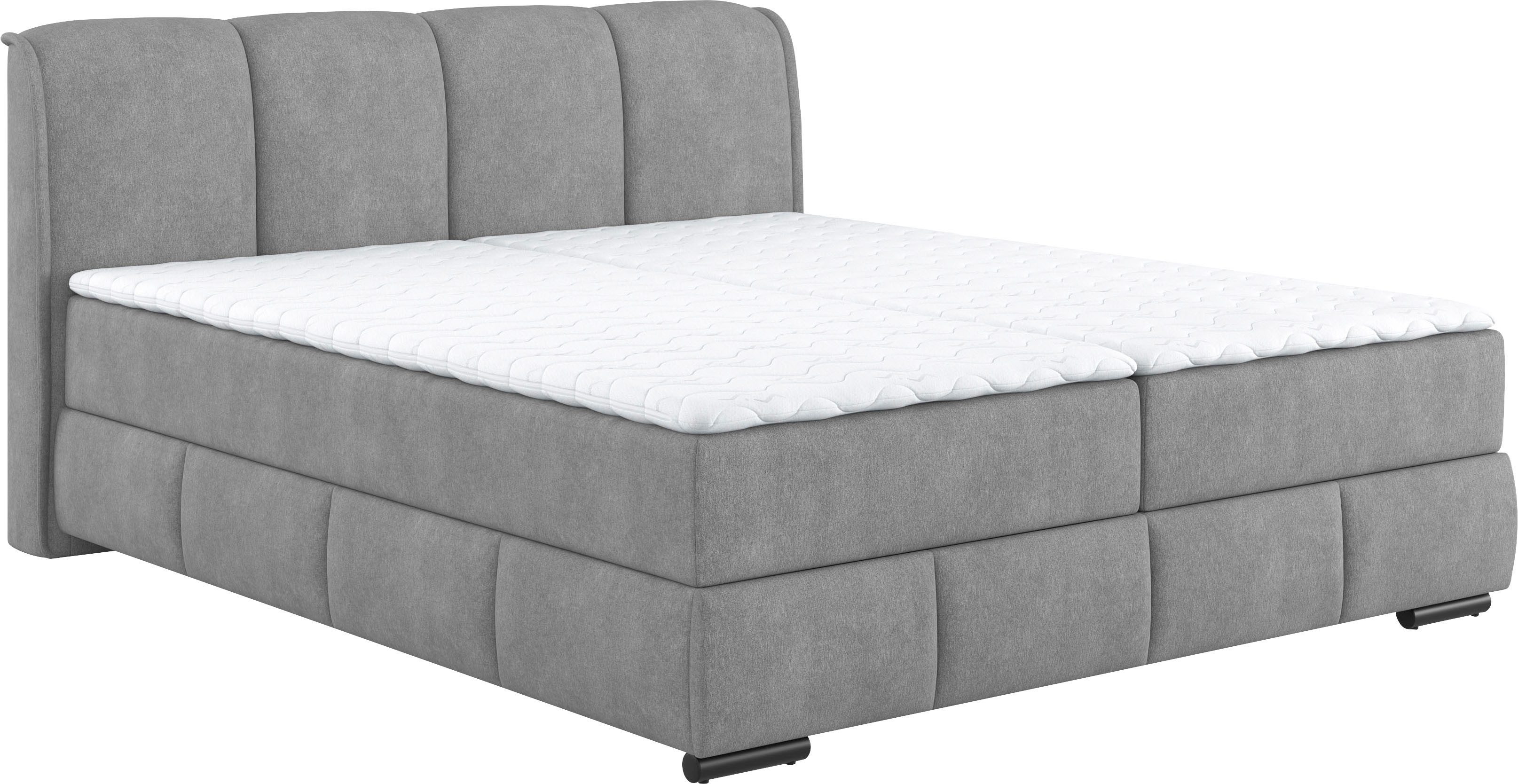 Mr. Couch Boxspring Bethany met bedkist, incl. matras Topmatras en sierkussen, in verschillende hardheden beschikbaar