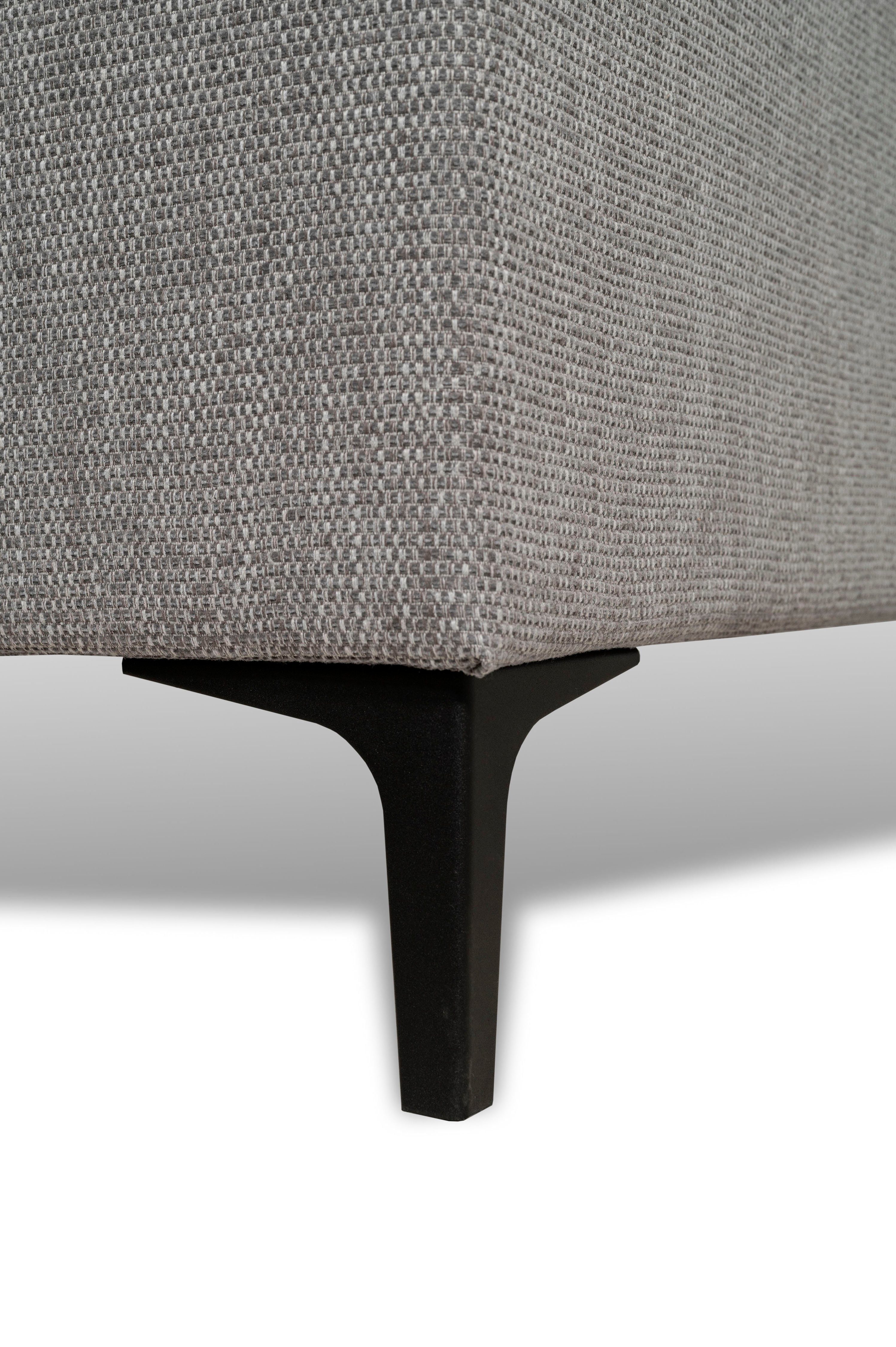 Places of Style Hoekbank Oland, structuur, platweefsel, luxe microvezel, bouclé