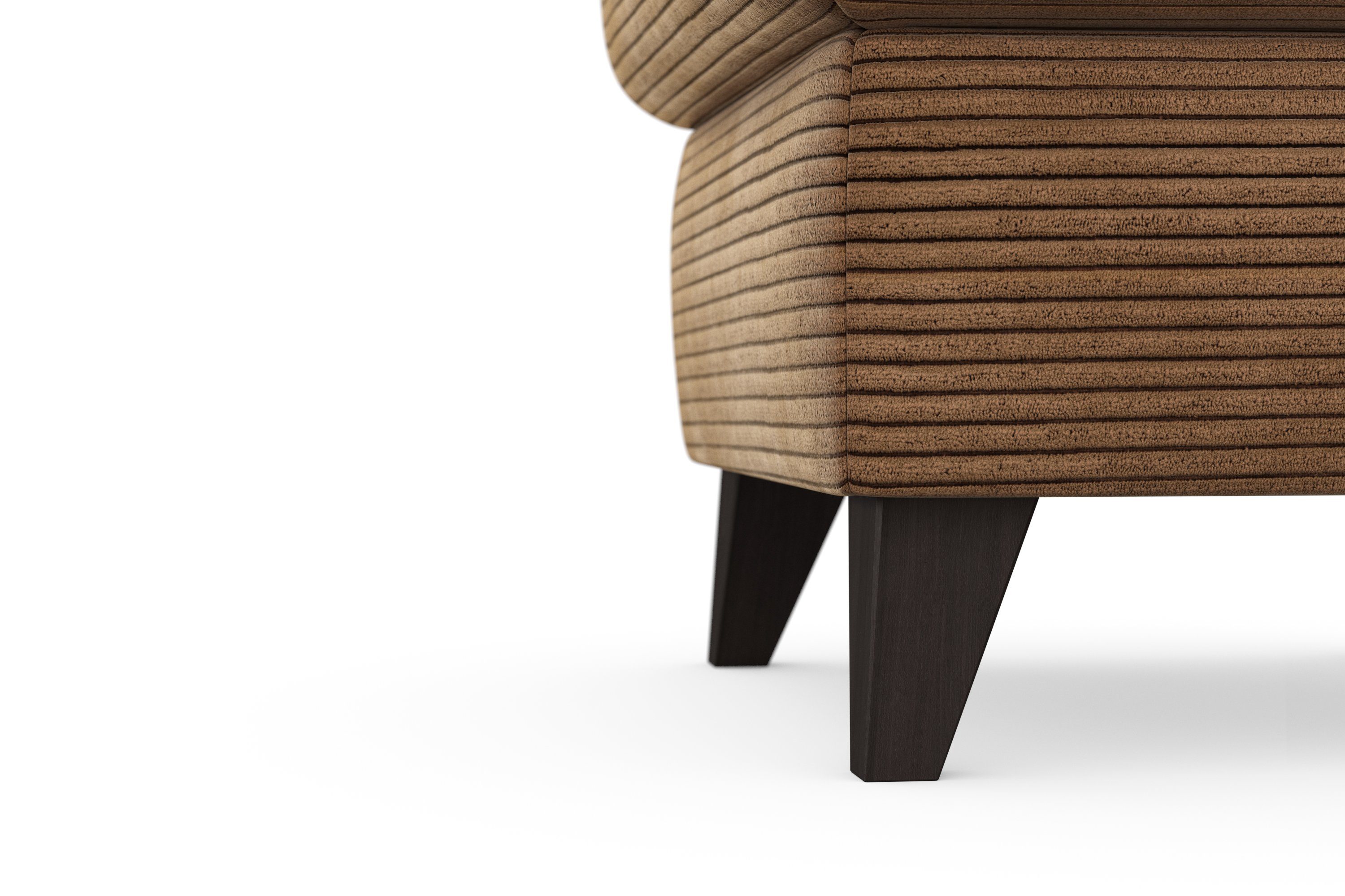 Home affaire Hocker Trelleborg Cord-bekleding, met opbergvak, inclusief binnenveringsinterieur