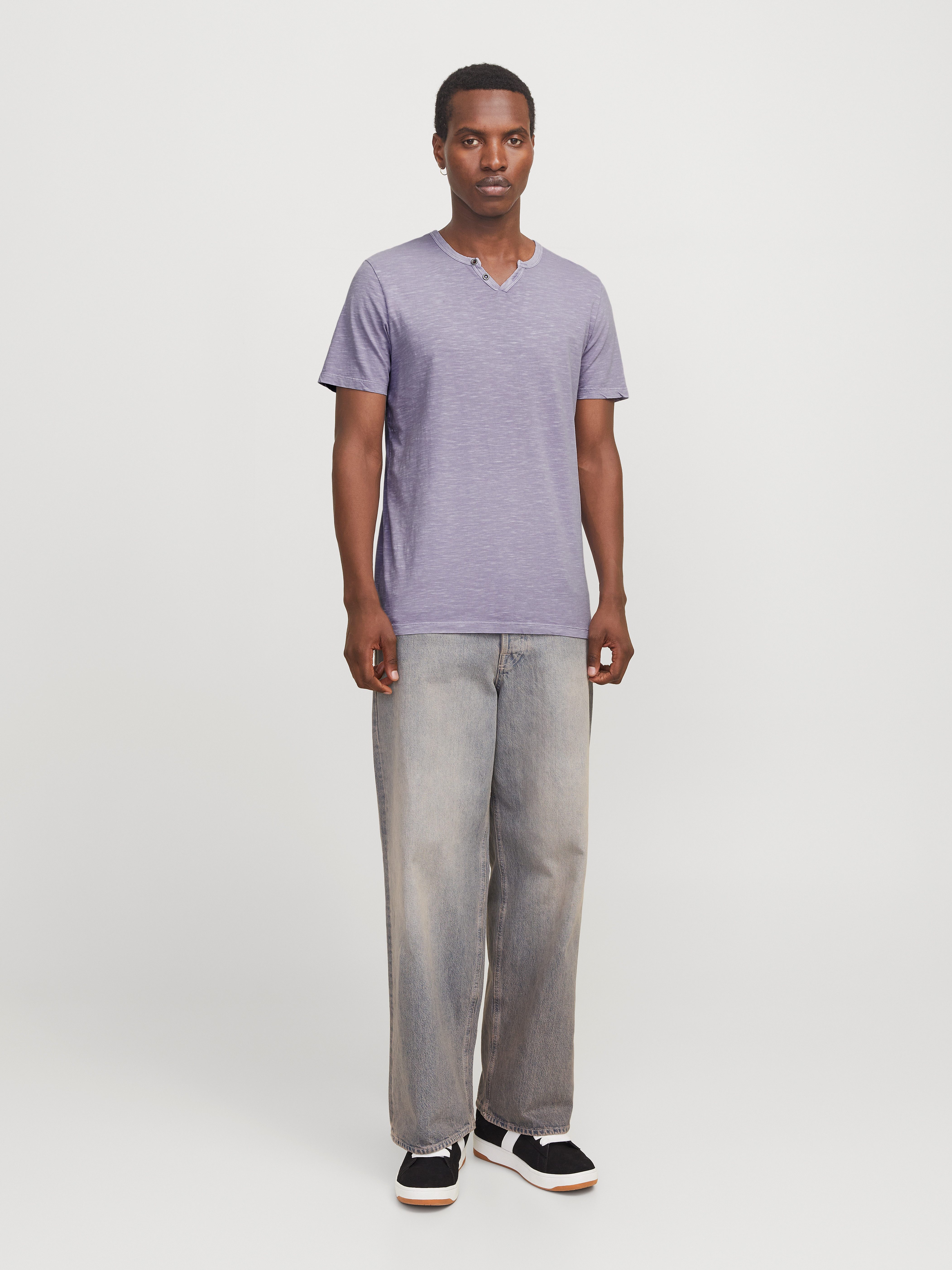 Jack & Jones T-shirt JJESPLIT NECK TEE SS NOOS