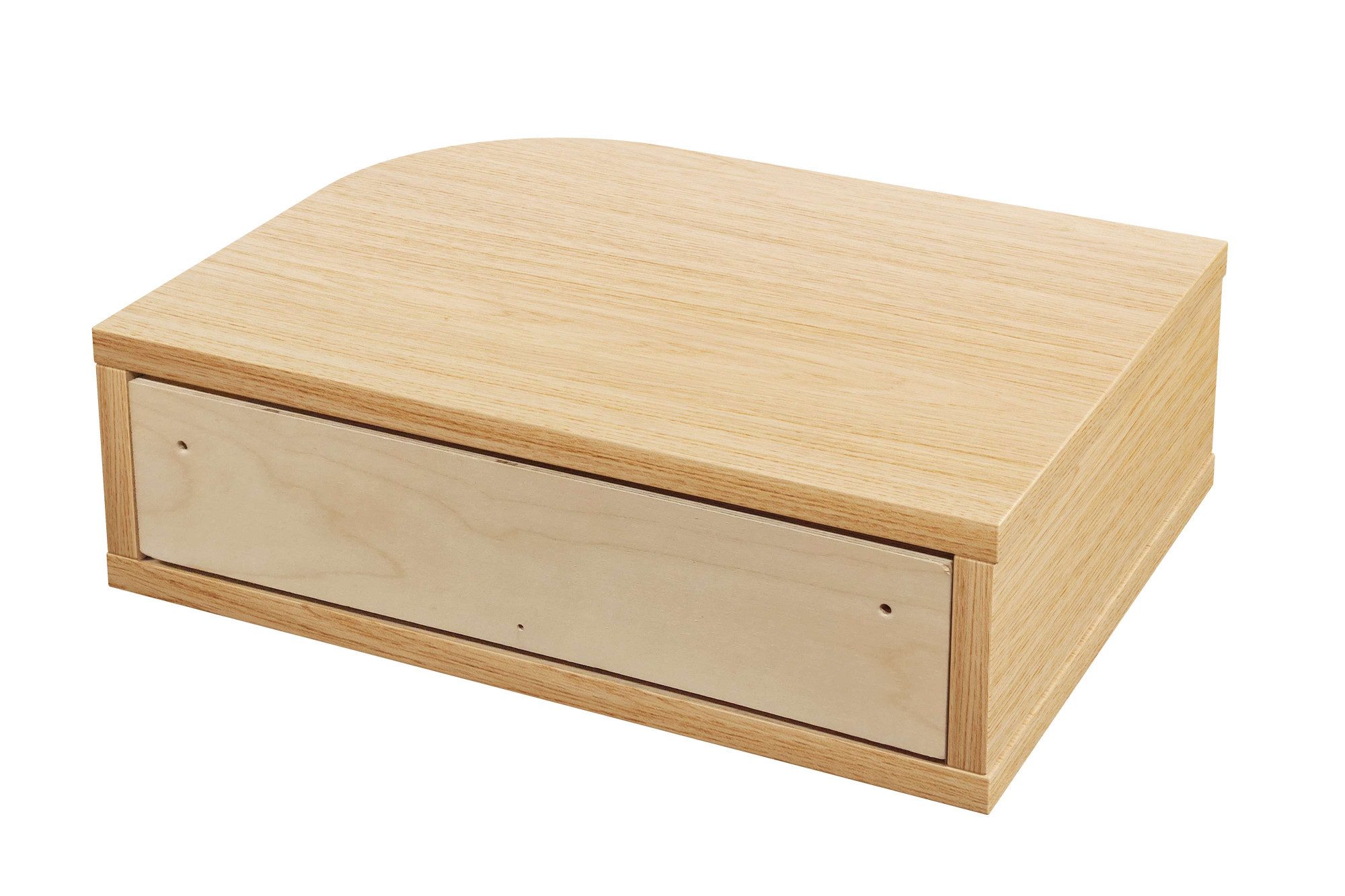 Woodman Nachtkastje Farsta in 3 kleuren, met tambour schuifdeuren, met eikenhout gefineerd