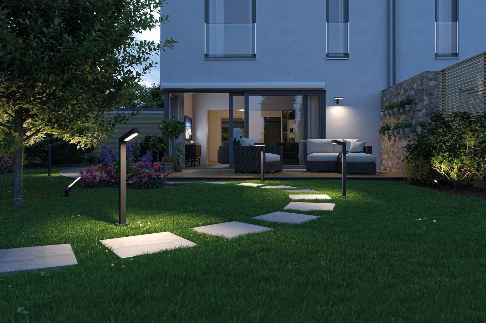 Paulmann Led-bolderlamp Plug & Shine Ito IP65 3000K 6W Antraciet (1 stuk)