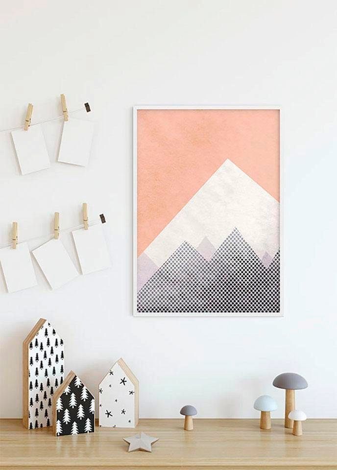 Komar Wanddecoratie Wild and Free Mountain Wanddecoratie - zonder lijst (1 stuk)