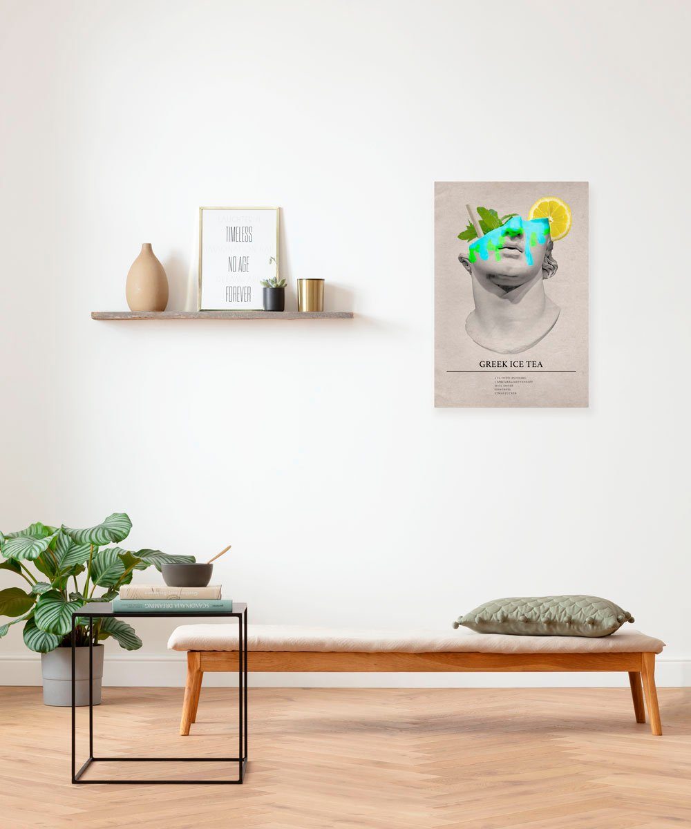 Komar Artprint op linnen Greek Ice Tea Cocktail - Afmeting 40 x 60 cm (1 stuk)