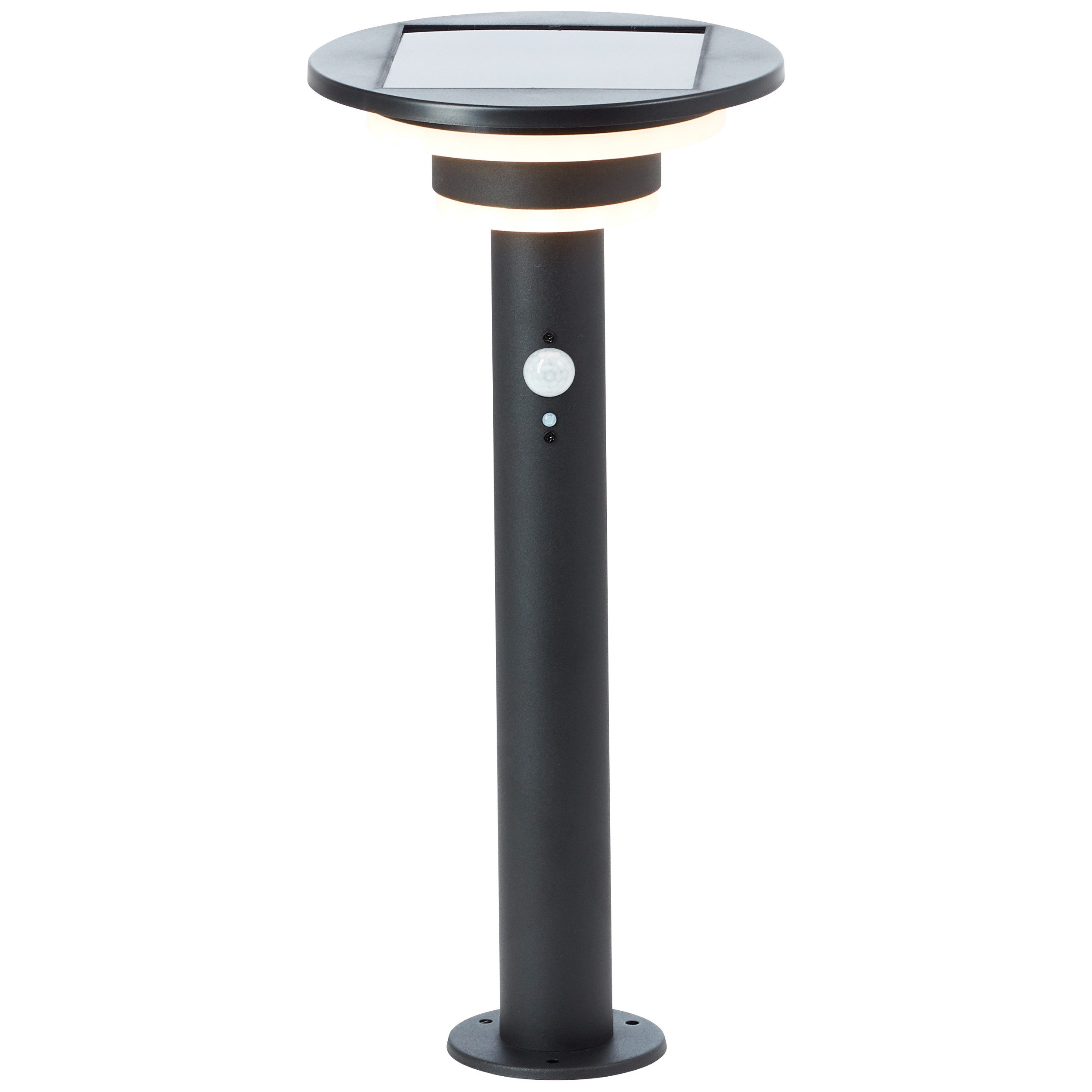 Brilliant Leuchten Led-sokkellamp Garvina Solar, 45 cm, 430 lm, 3000 K, roestvrij staal, mat zwart