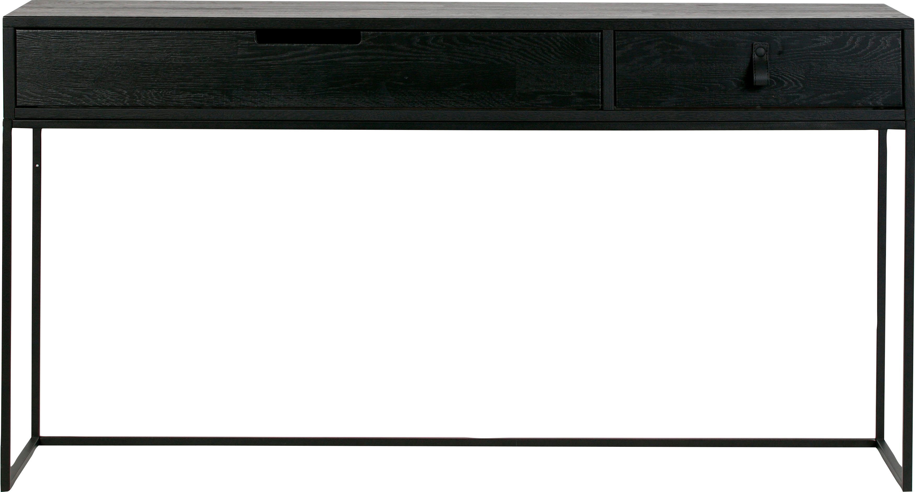 WOOOD Bureau Silas veel opbergruimte, twee lades, h 74 cm x b 140 cm