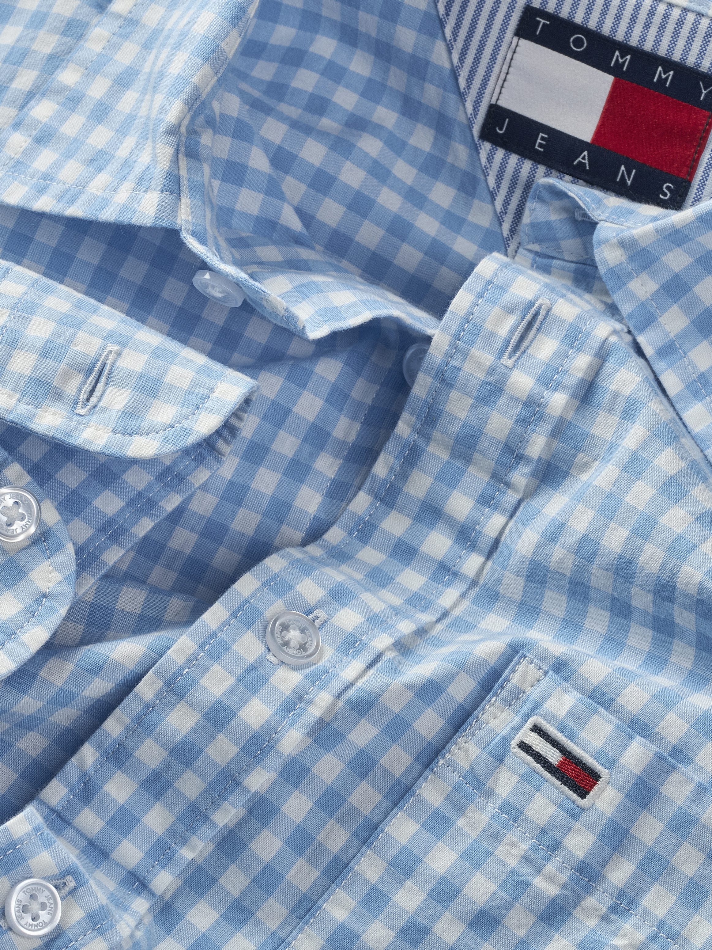 TOMMY JEANS Geruit overhemd TJM POPLIN CHECK SHIRT