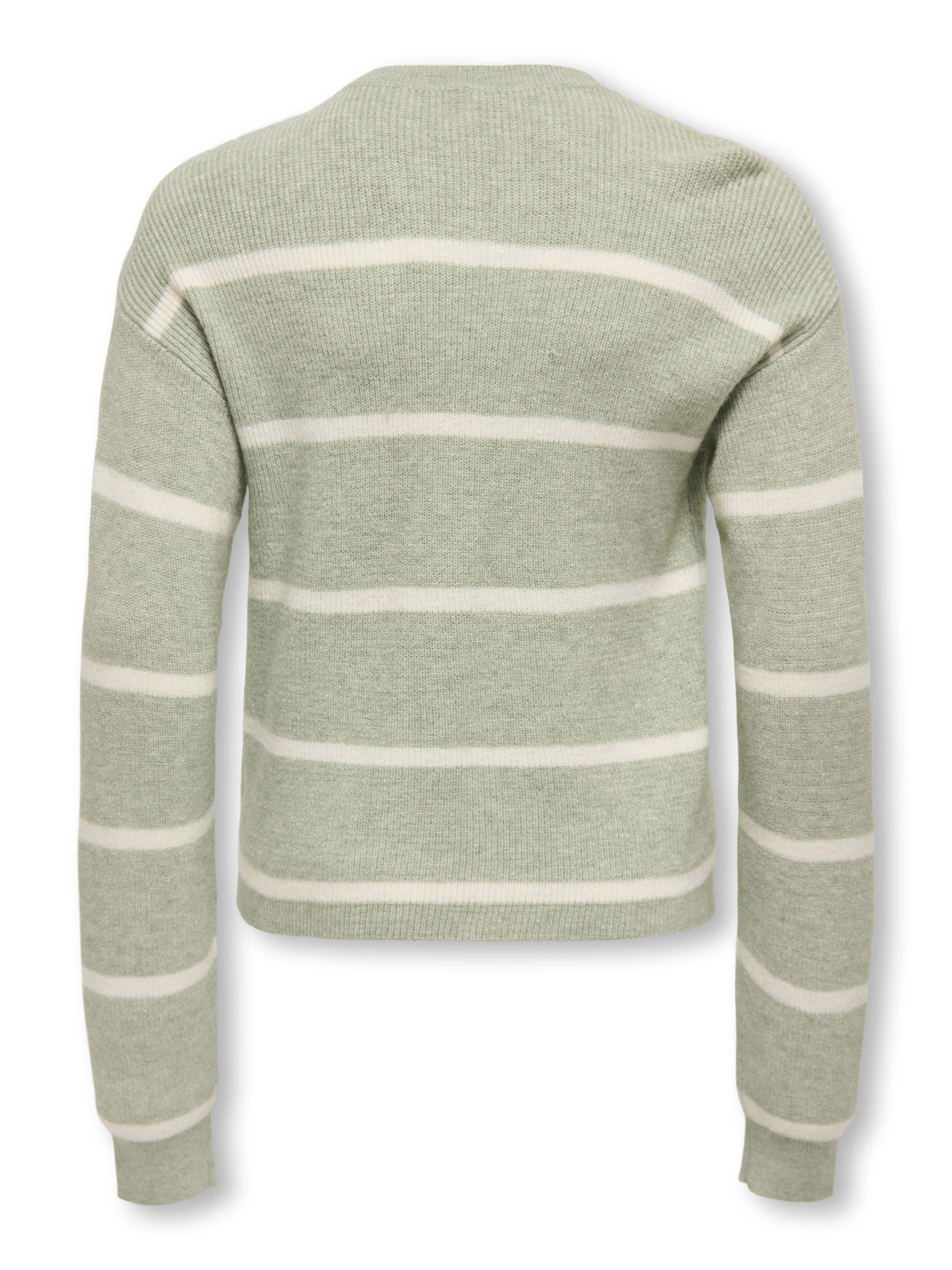 KIDS ONLY Gebreide trui KOGFRANCA SHORT L/S STRIPE KNT NOOS
