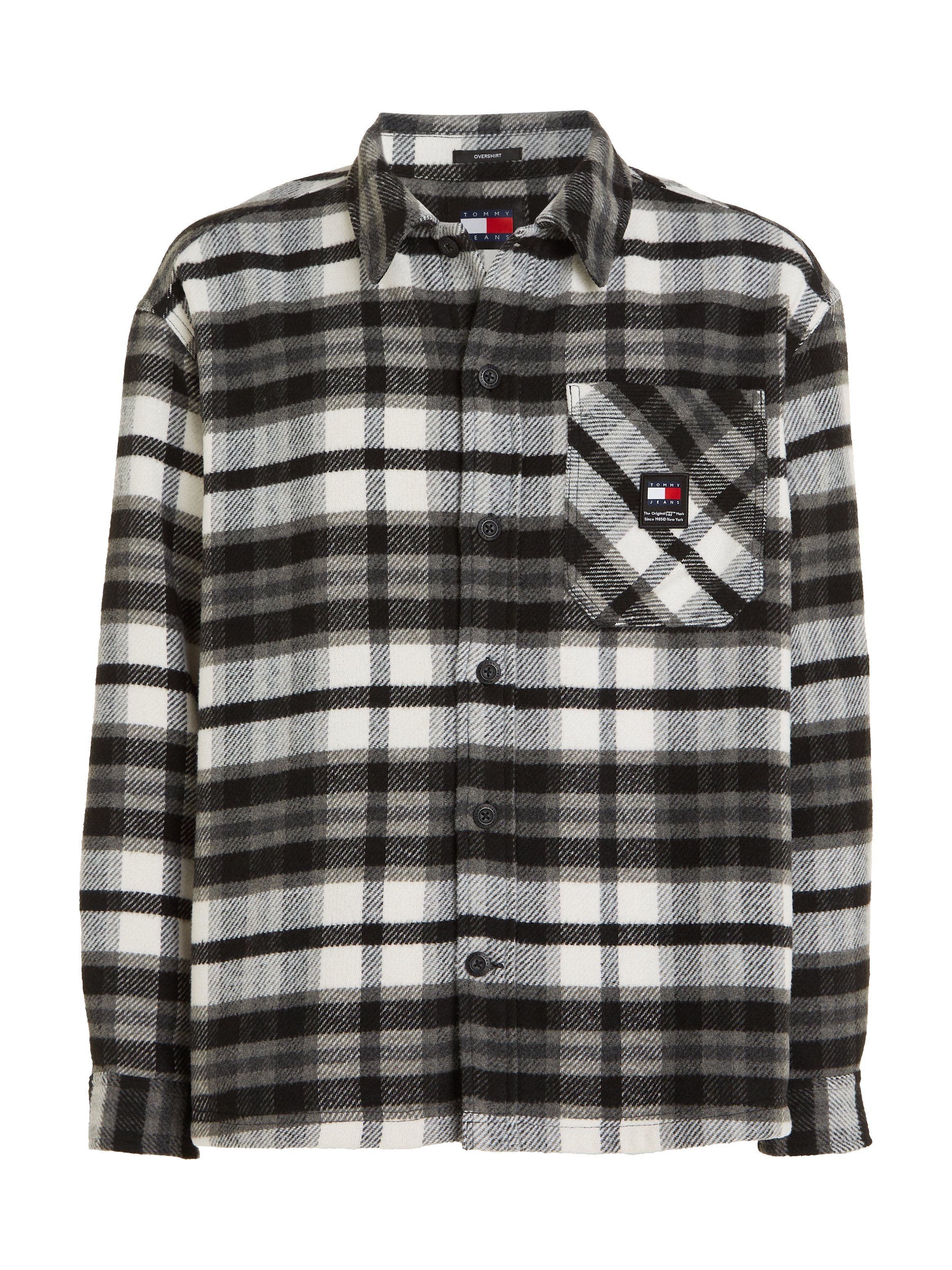 Tommy Jeans Plus Fleecehemd TJM FLEECE LINED CHECK SHIRT EXT