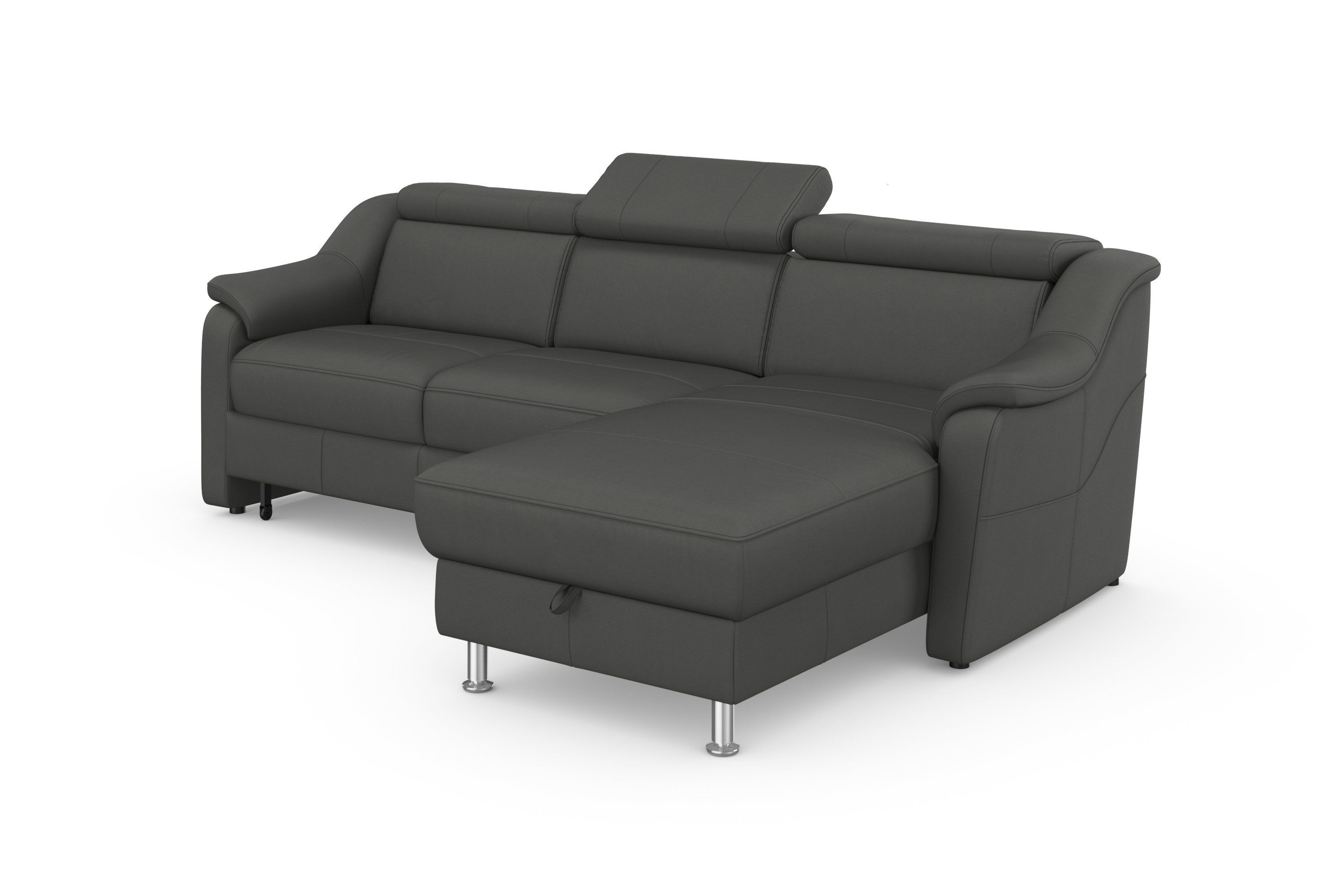 sit&more Hoekbank Freetown L-vorm met verstelbare hoofdsteun en comfortabele binnenvering