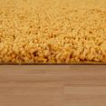 paco home hoogpolig vloerkleed sky 250 geweven, unikleurig, intensieve kleurbrille, ideaal in de woonkamer  slaapkamer geel