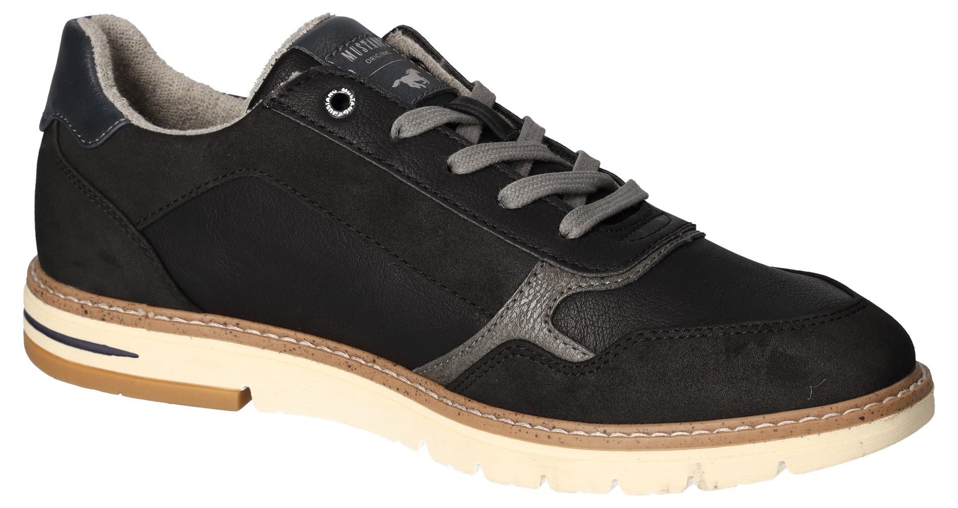 Mustang Shoes Veterschoenen met rits, vrijetijdsschoen, lage schoen, veterschoen