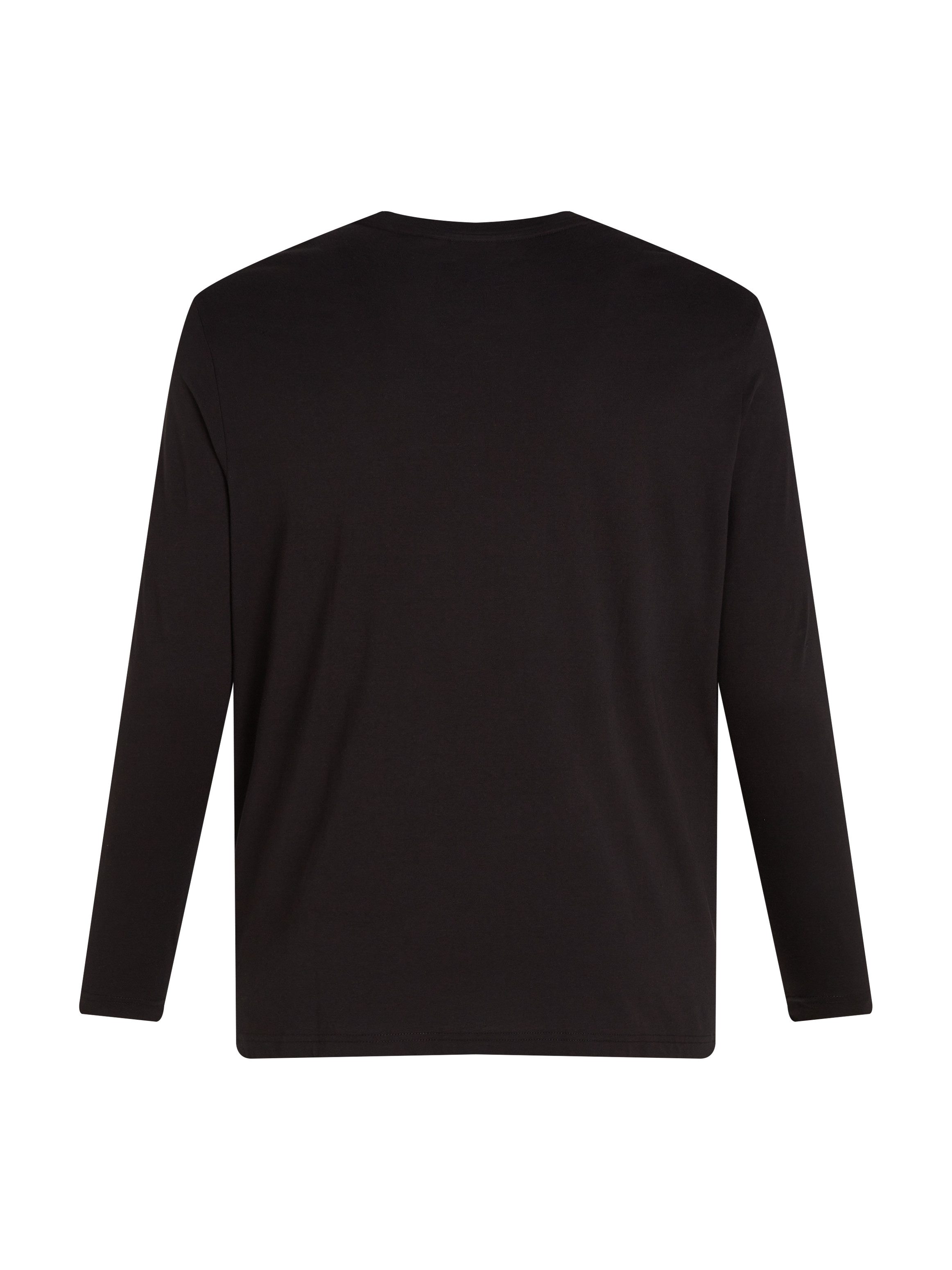Calvin Klein Shirt met lange mouwen BT_HORIZONTAL LOGO LS T-SHIRT in grote maten met logo-opschrift