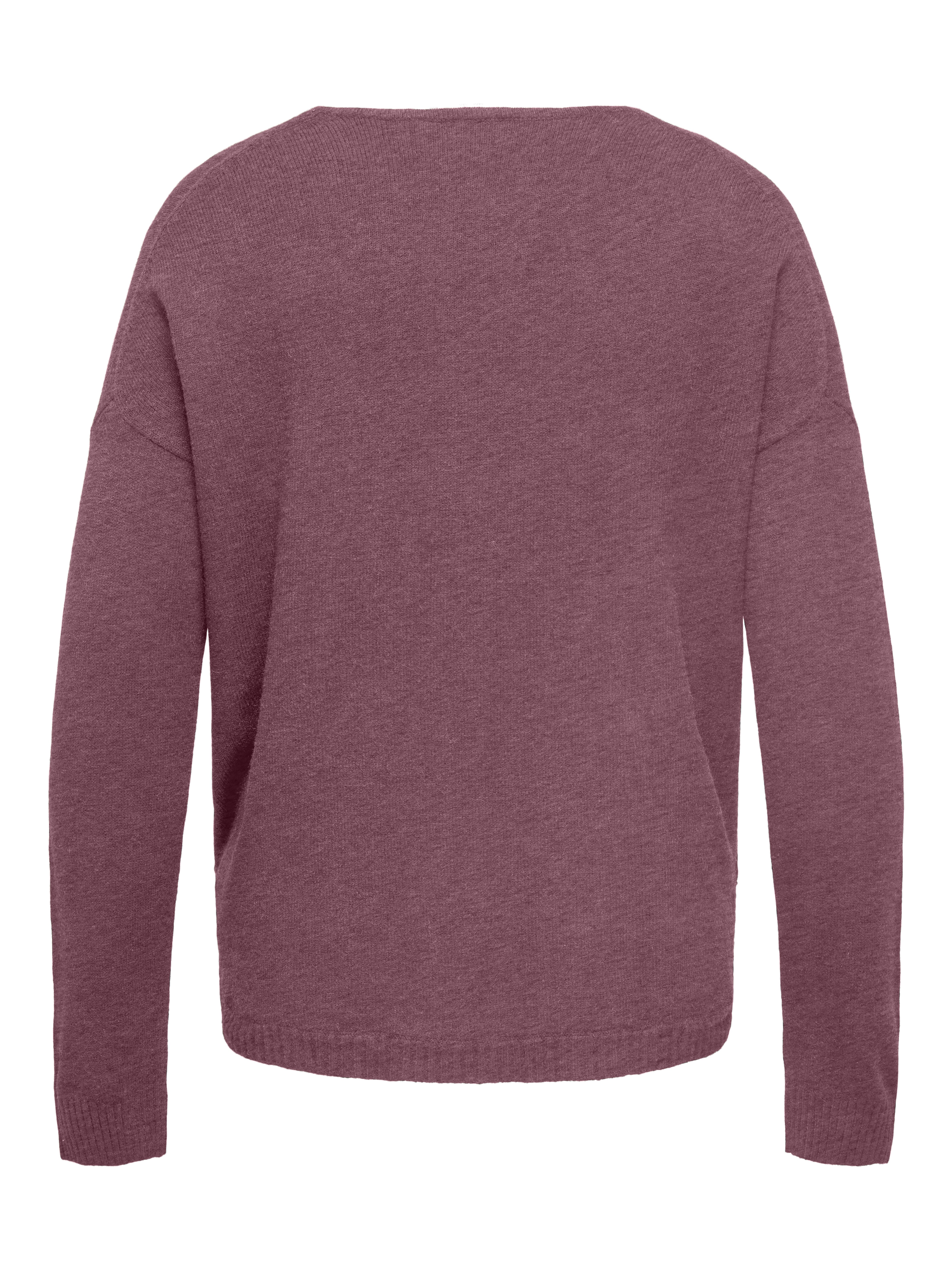 ONLY CARMAKOMA Trui met V-hals CARMARGARETA LS PULLOVER KNT NOOS
