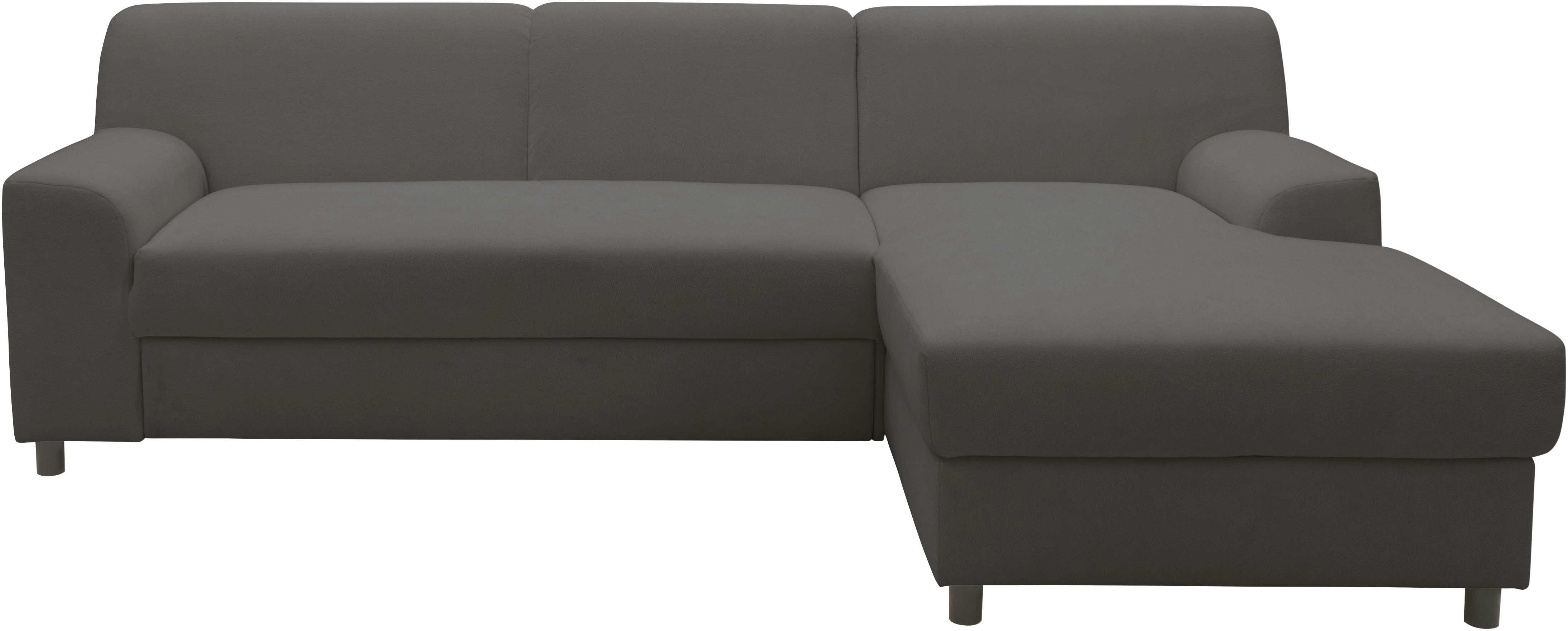 INOSIGN Hoekbank Turah 2, L-vorm, in Cord en waterafstotende microvezel, Vering B/D/H: 241/146/79 cm, incl. sierkussen, optioneel met bedfunctie