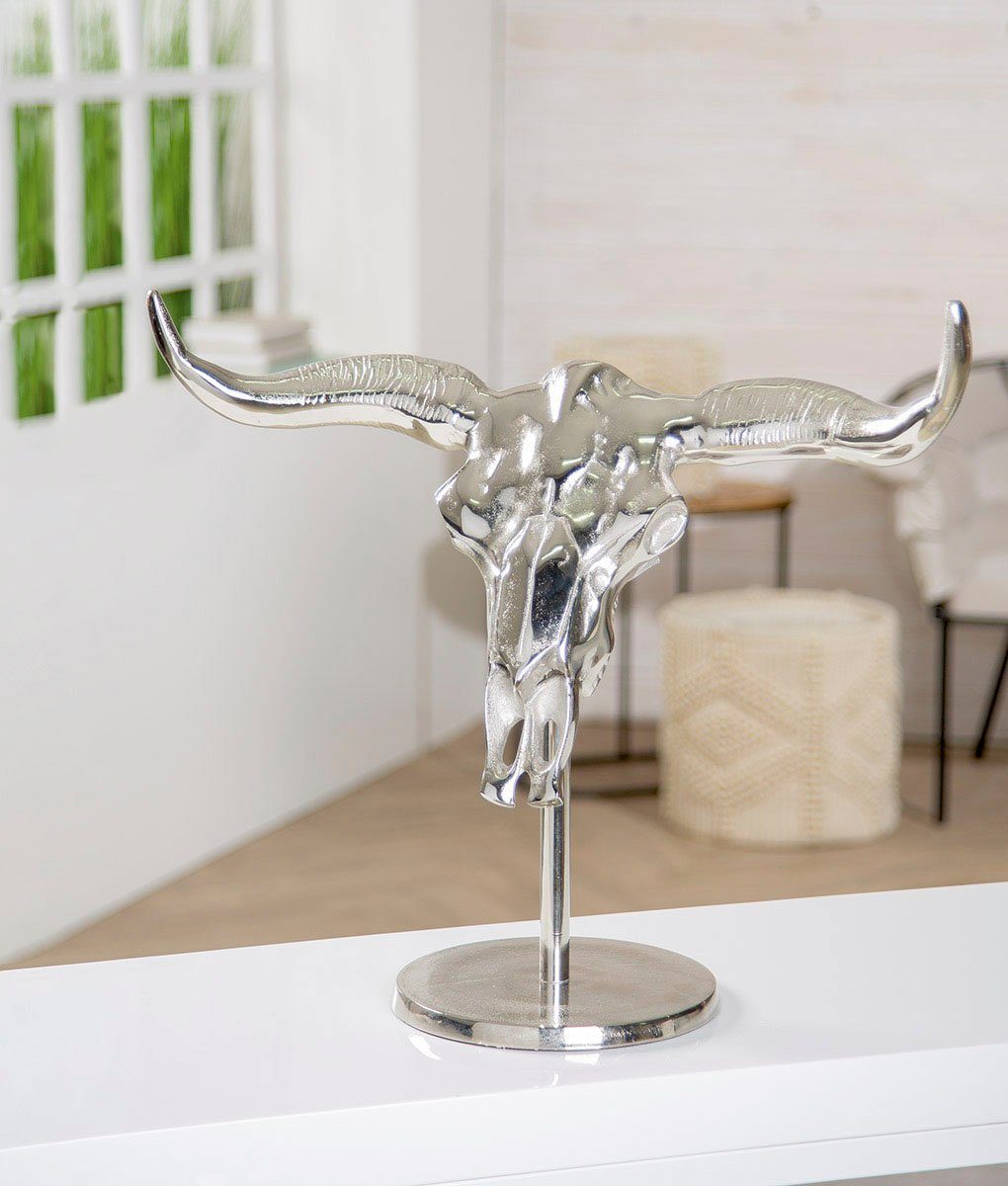 GILDE Sierobject voor aan de wand Wandobject Silverskull (1 stuk)