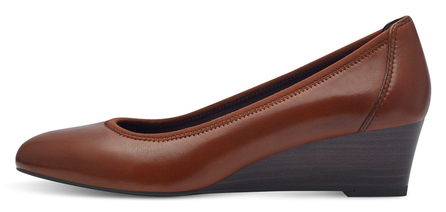 Tamaris Pumps , sleehak, lage schoen, instapschoen met comfortabele elastische afwerking