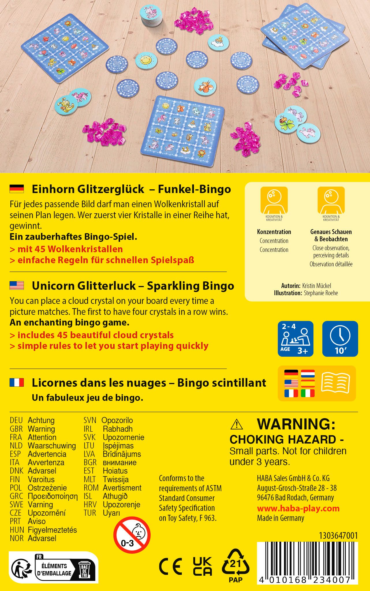 Haba Spel Eenhoorn sparkle-bingo