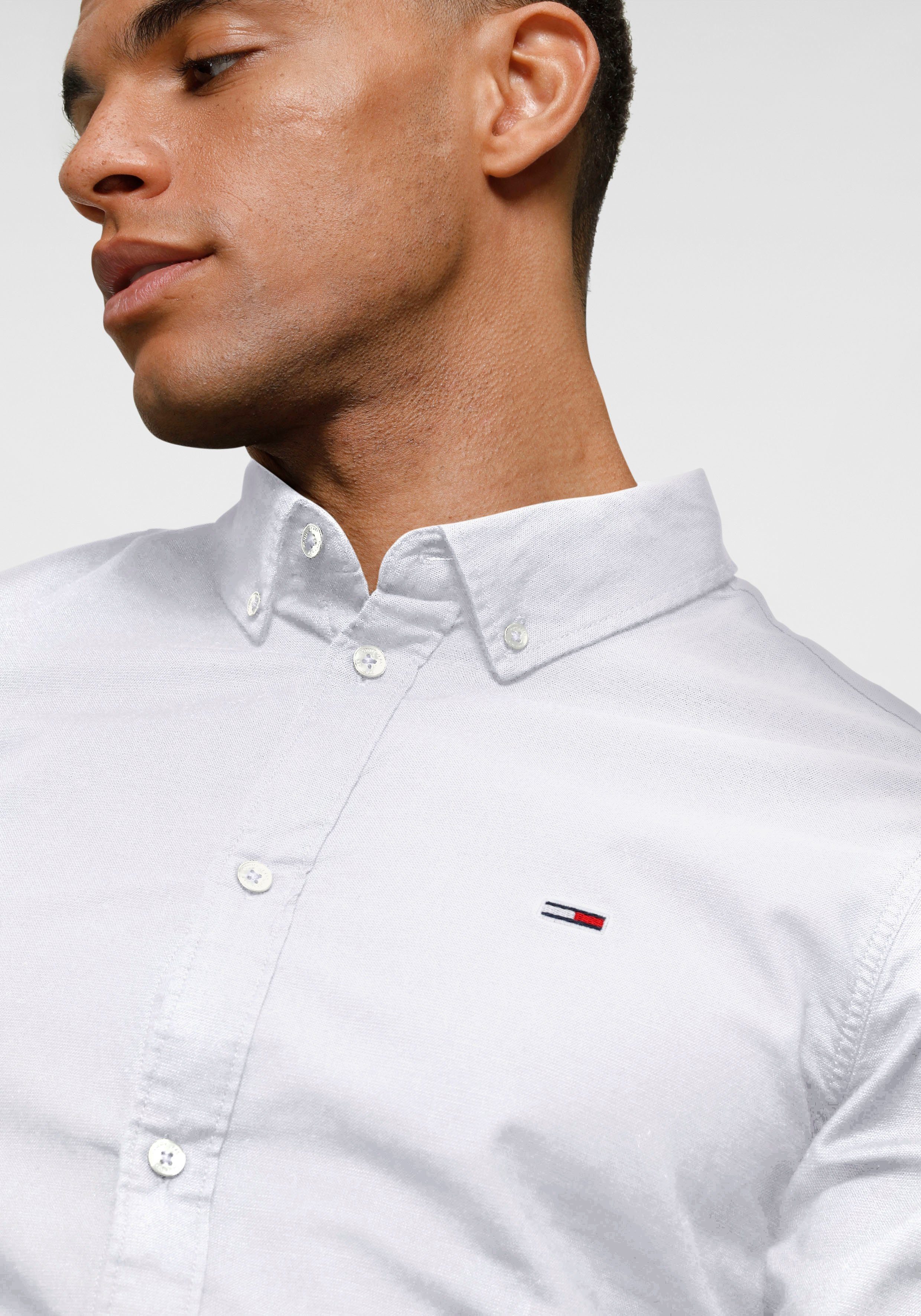 TOMMY JEANS Overhemd met lange mouwen TJM SLIM STRETCH OXFORD SHIRT