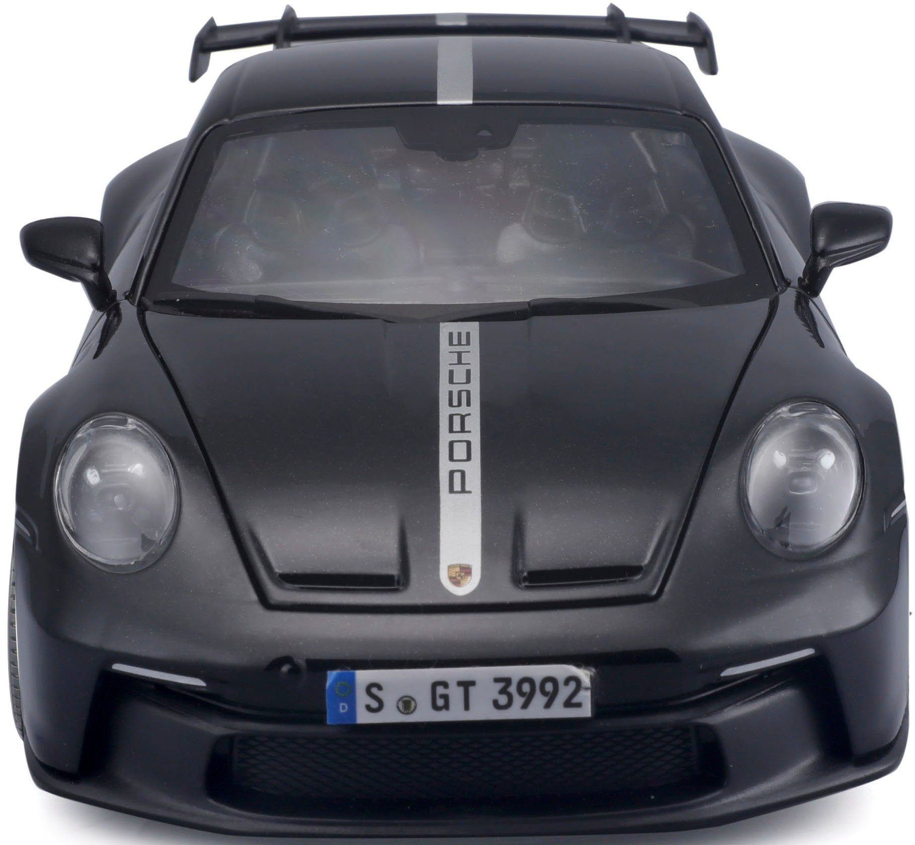 Maisto® Auto op schaal 1:18 Porsche 911 GT3, '23, zwart met strepen
