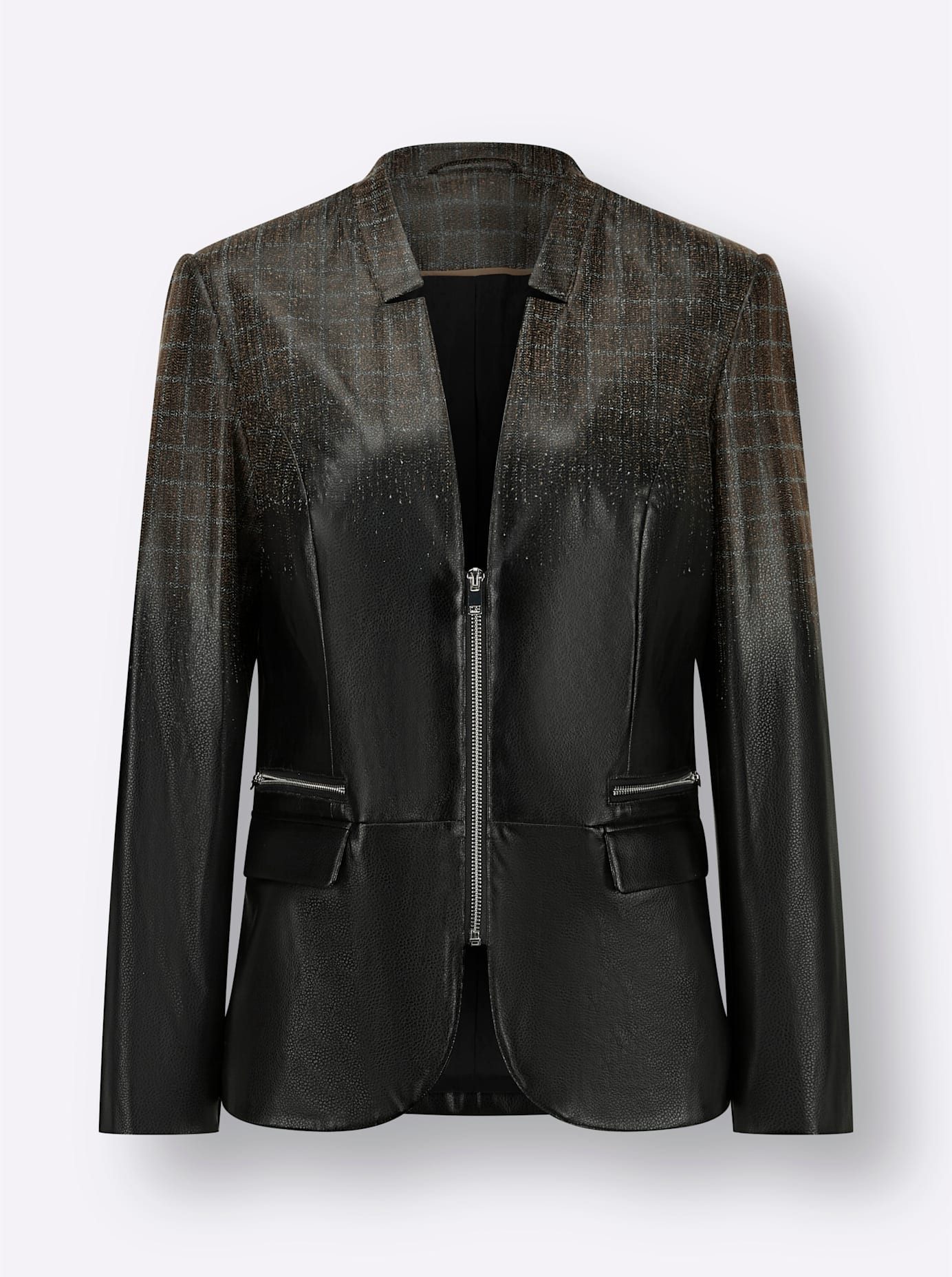 Creation L Jasje Imitatieleren blazer