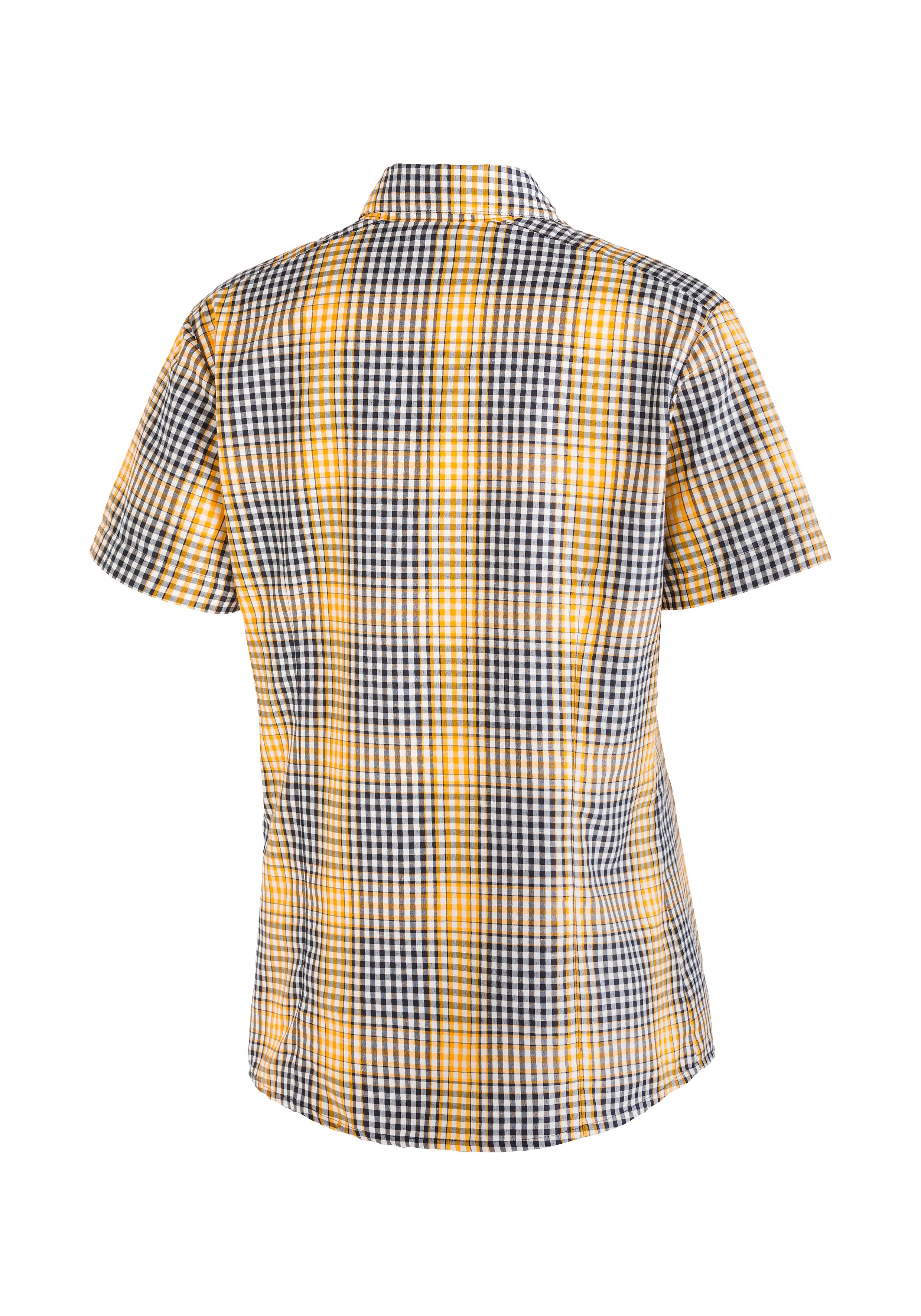 Maier Sports Geruite blouse met overhemdkraag