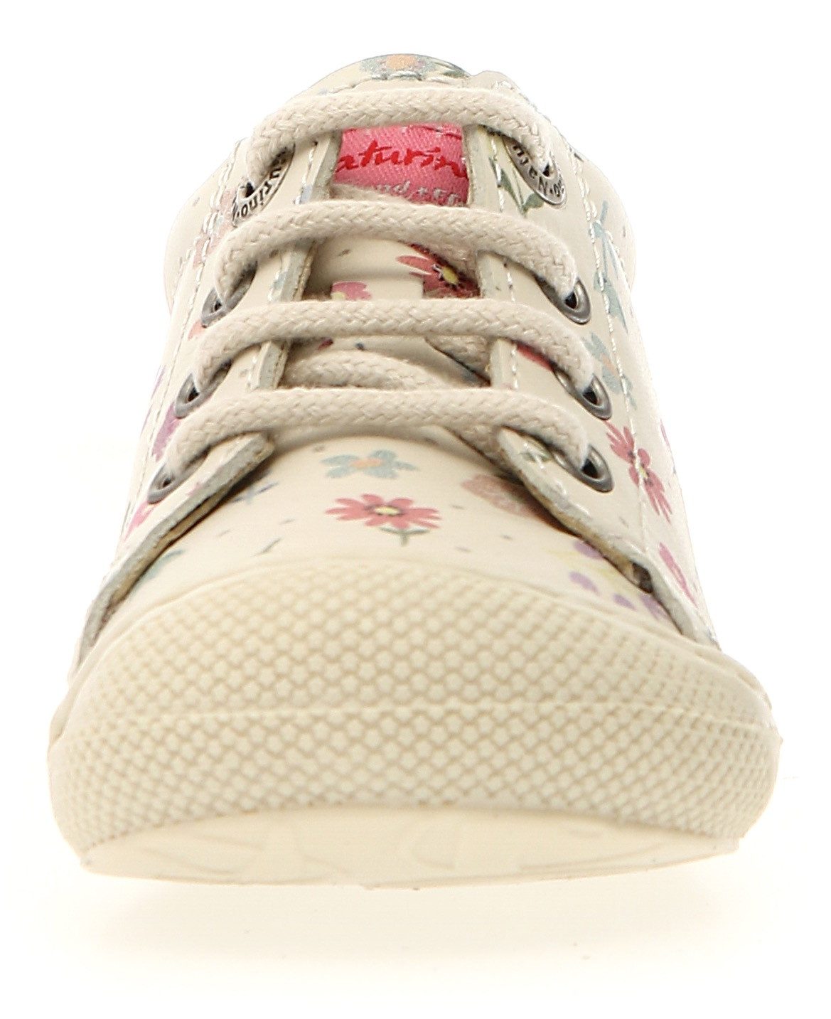 Naturino Babyschoentjes COCOON PR. BONNY MILK Blote voeten schoen met kleurrijke print, maat sjabloon te downloaden