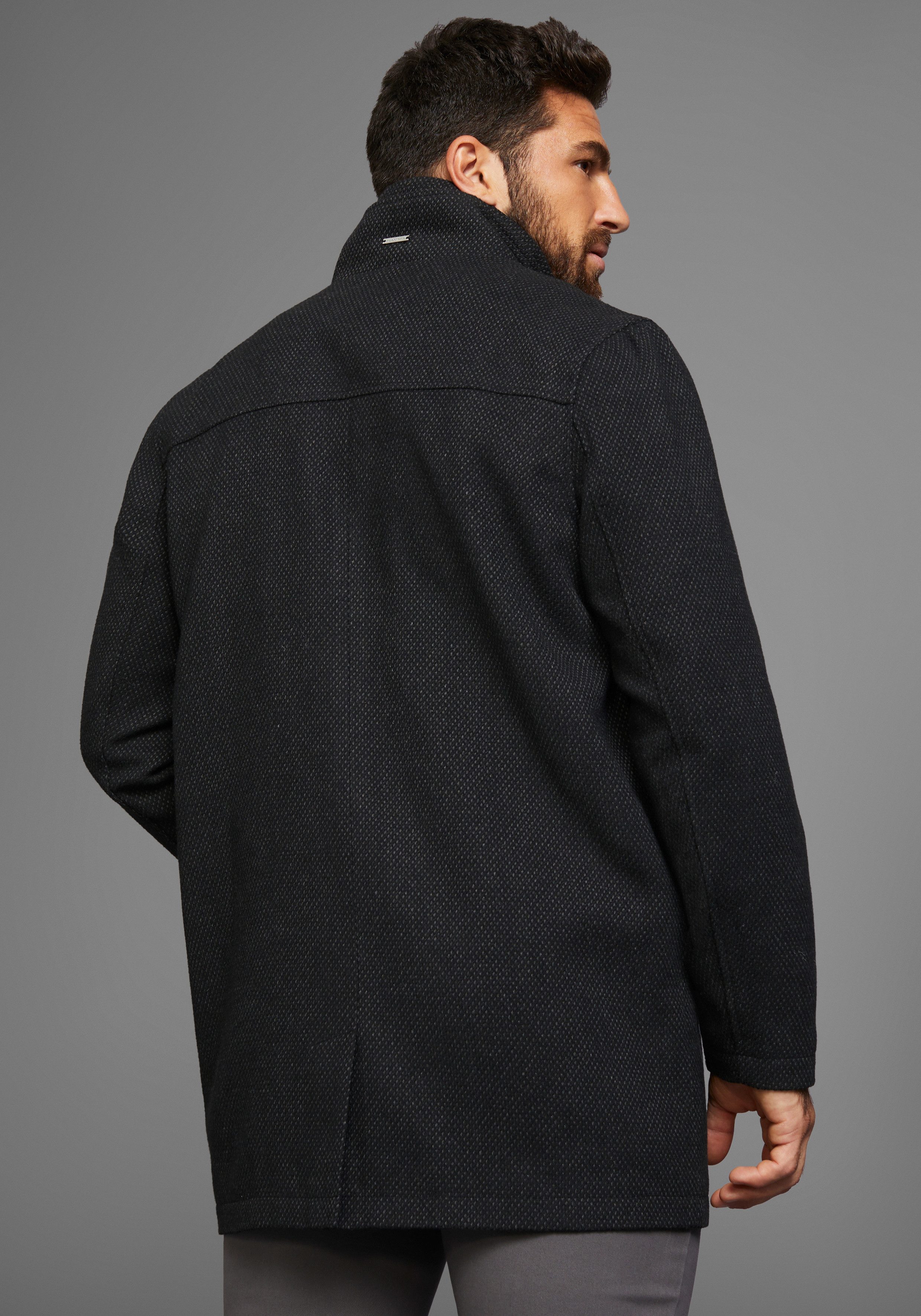Bruno Banani Lang jack van polyester casual stijl met 6 zakken