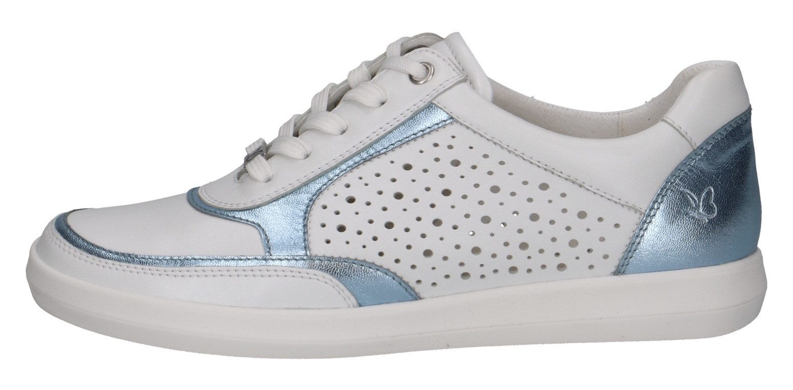 Caprice Plateausneakers , vrijetijdsschoen, lage schoen, veterschoen met perforatie