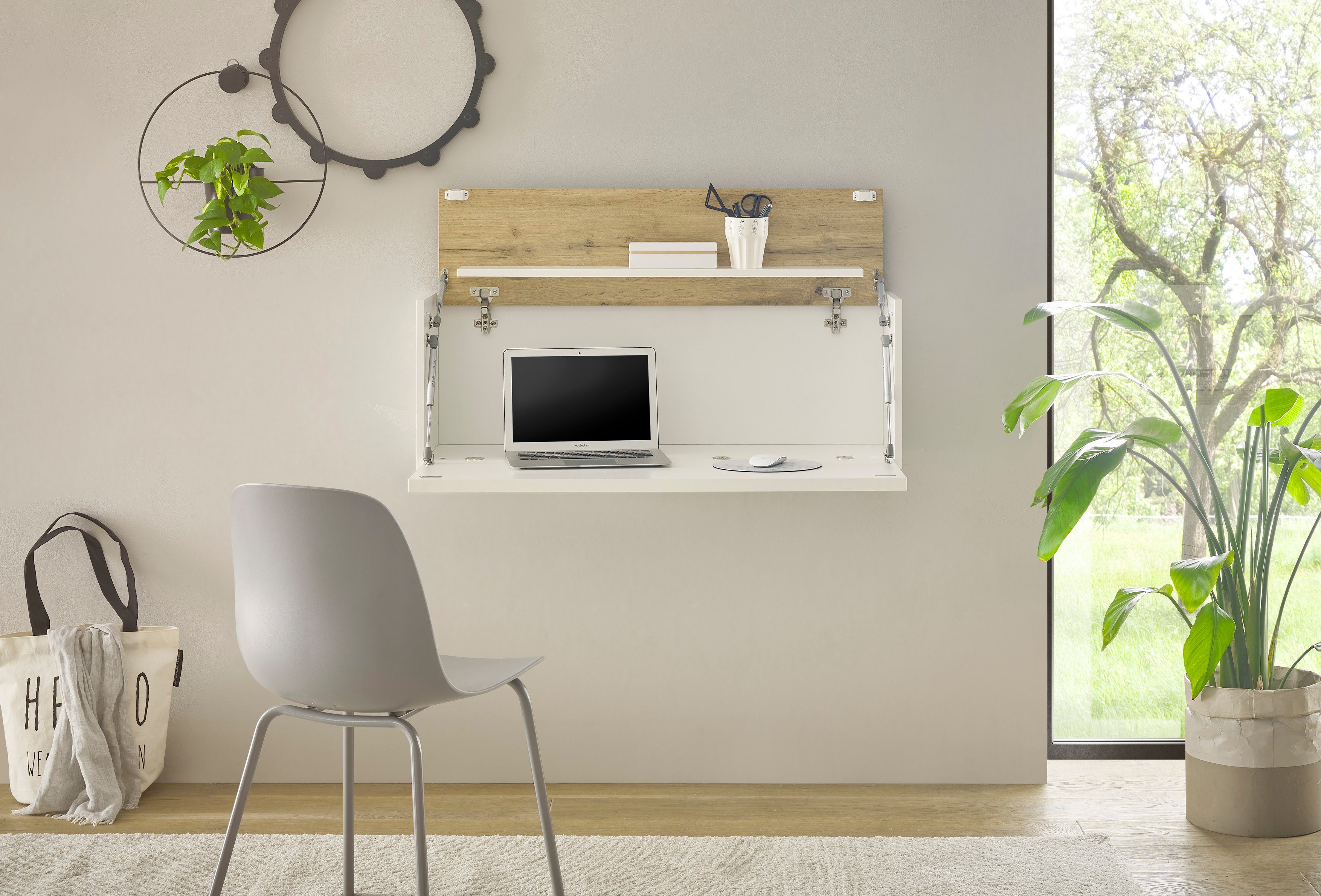 INOSIGN Wandsecretaire City/Giron tijdloos modern, gezellig thuiskantoor, breedte 100 cm secretaires wit