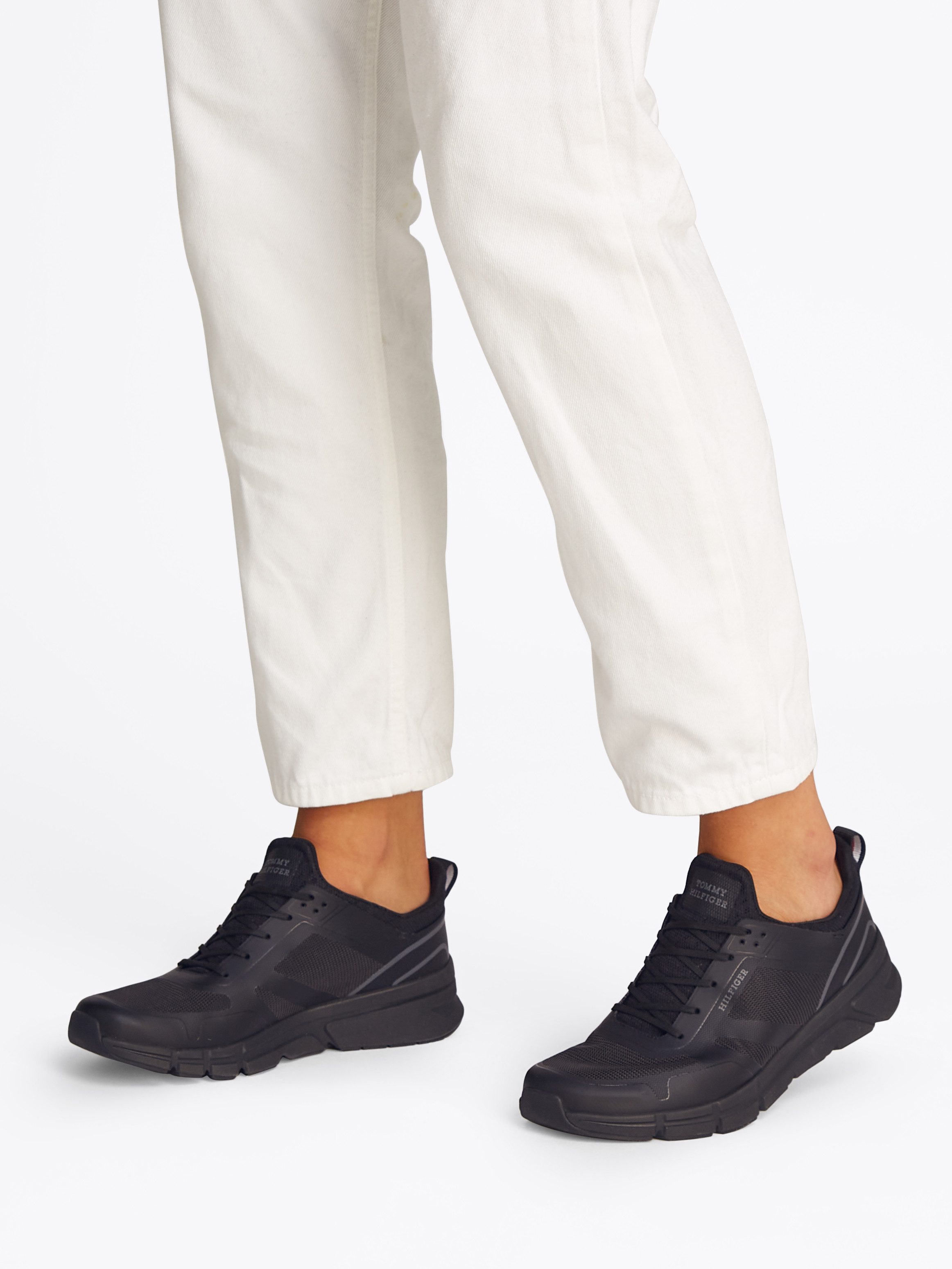 Tommy Hilfiger Slip-on sneakers MODERN COMFORT RUN MIX , lage schoen, slipper, vrijetijdsschoen in smalle vorm