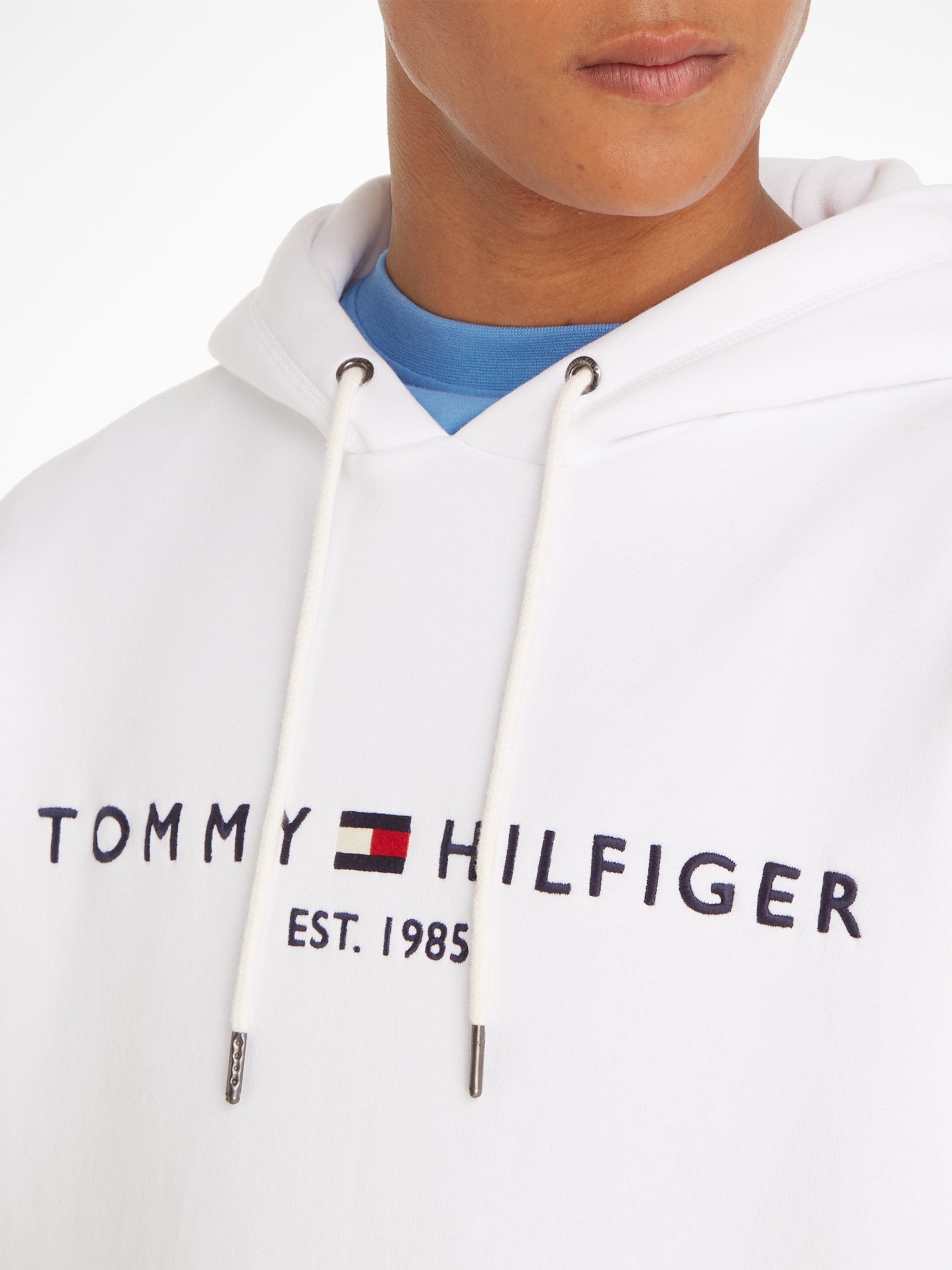 Tommy Hilfiger Hoodie TOMMY LOGO HOODY met capuchon en kangoeroezak