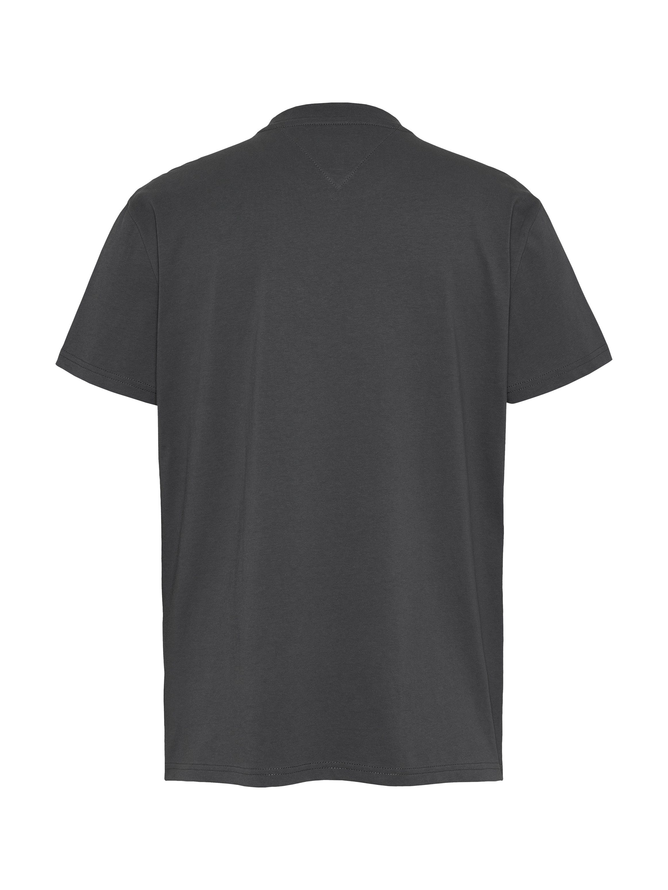 Tommy Jeans Plus Shirt met ronde hals TJM REG LINEAR LOGO TEE EXT in grote maten, logoprint en borduring