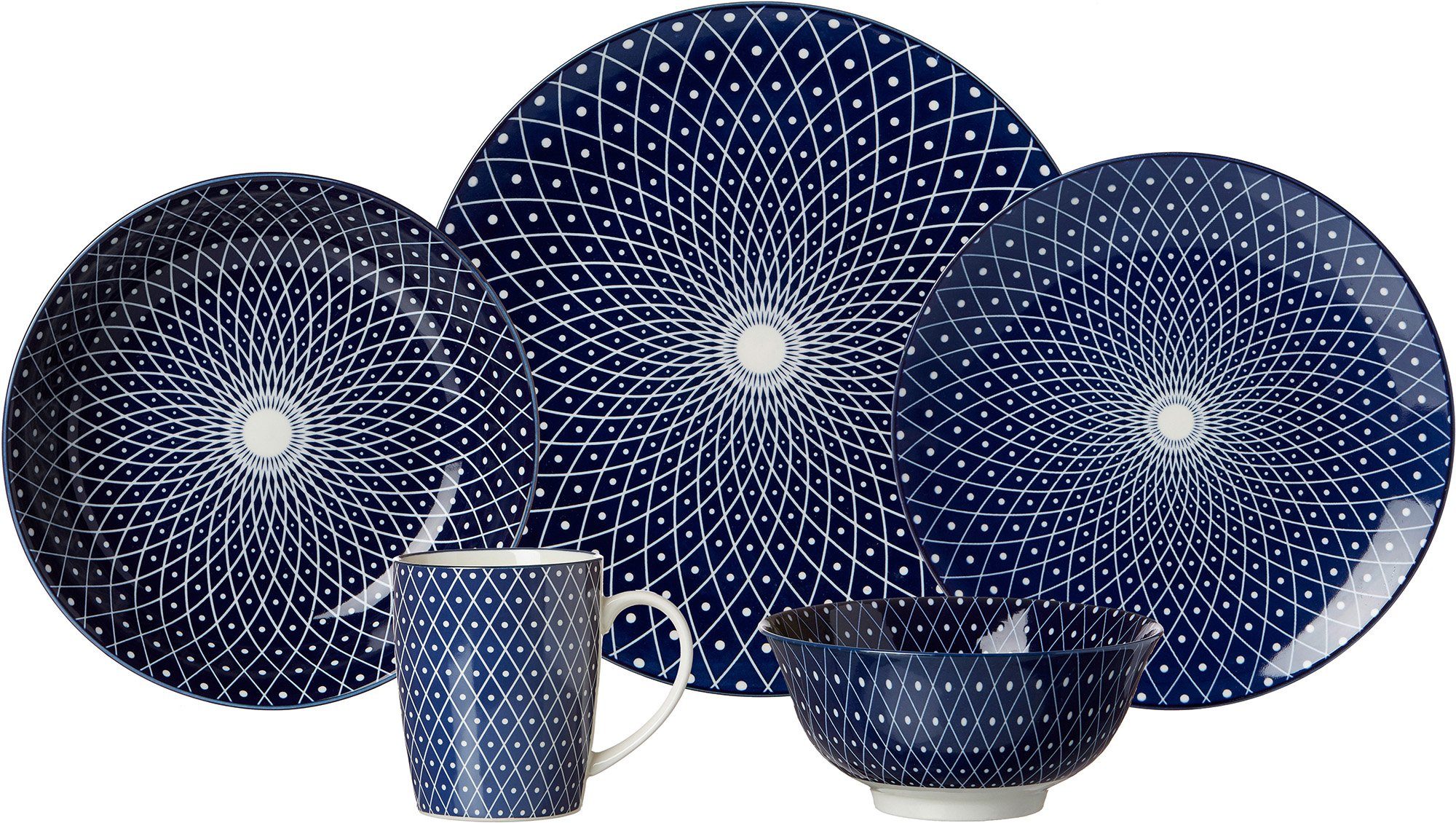 Ritzenhoff & Breker Diep bord ROYAL REIKO (set, 4 stuks)