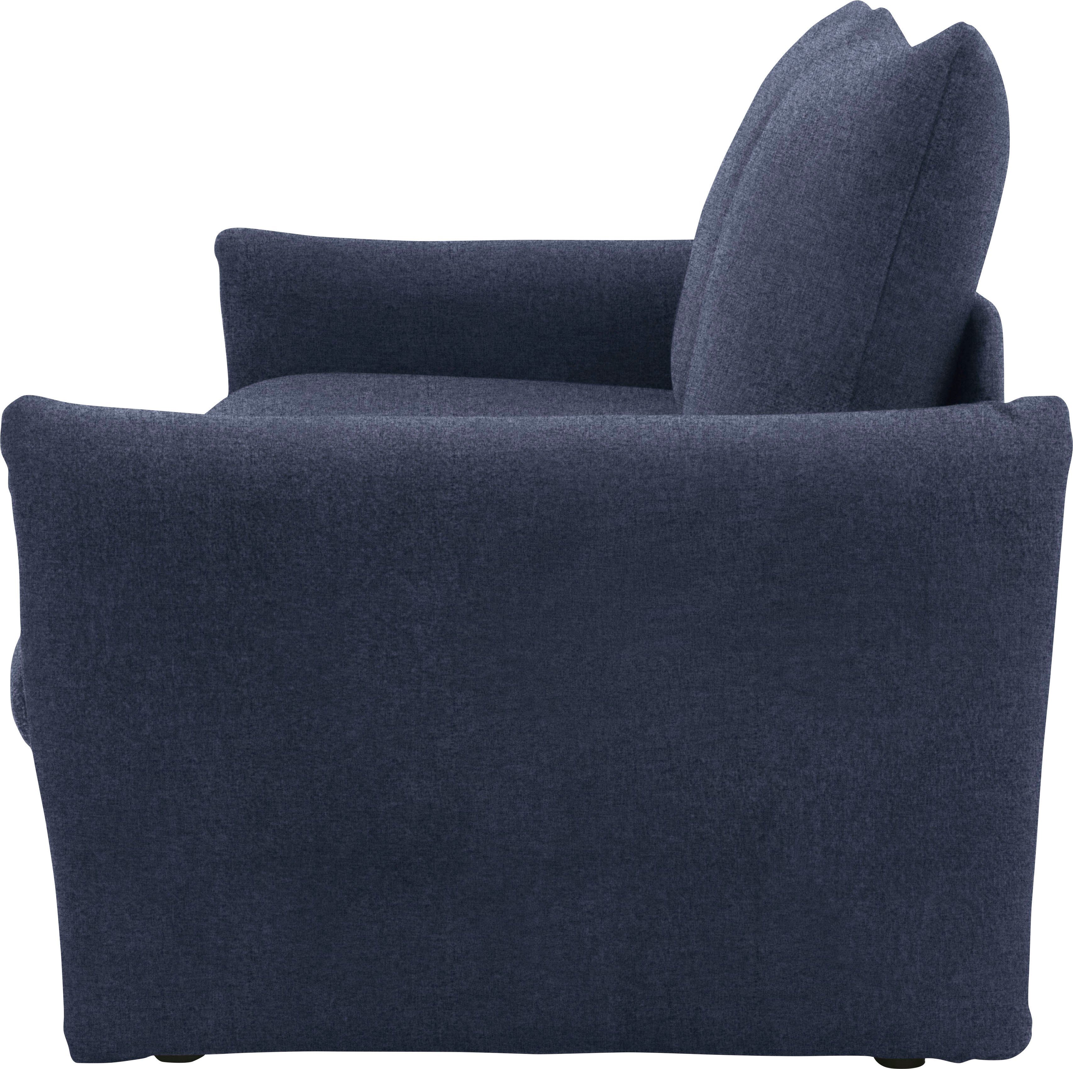 DOMO collection Slaapbank 700023 Slaapbank functie, binnenvering, 2-zits, stabiel ligoppervlak Zitvlakken afzonderlijk uitklapbaar om te slapen, relaxen en ontspannen