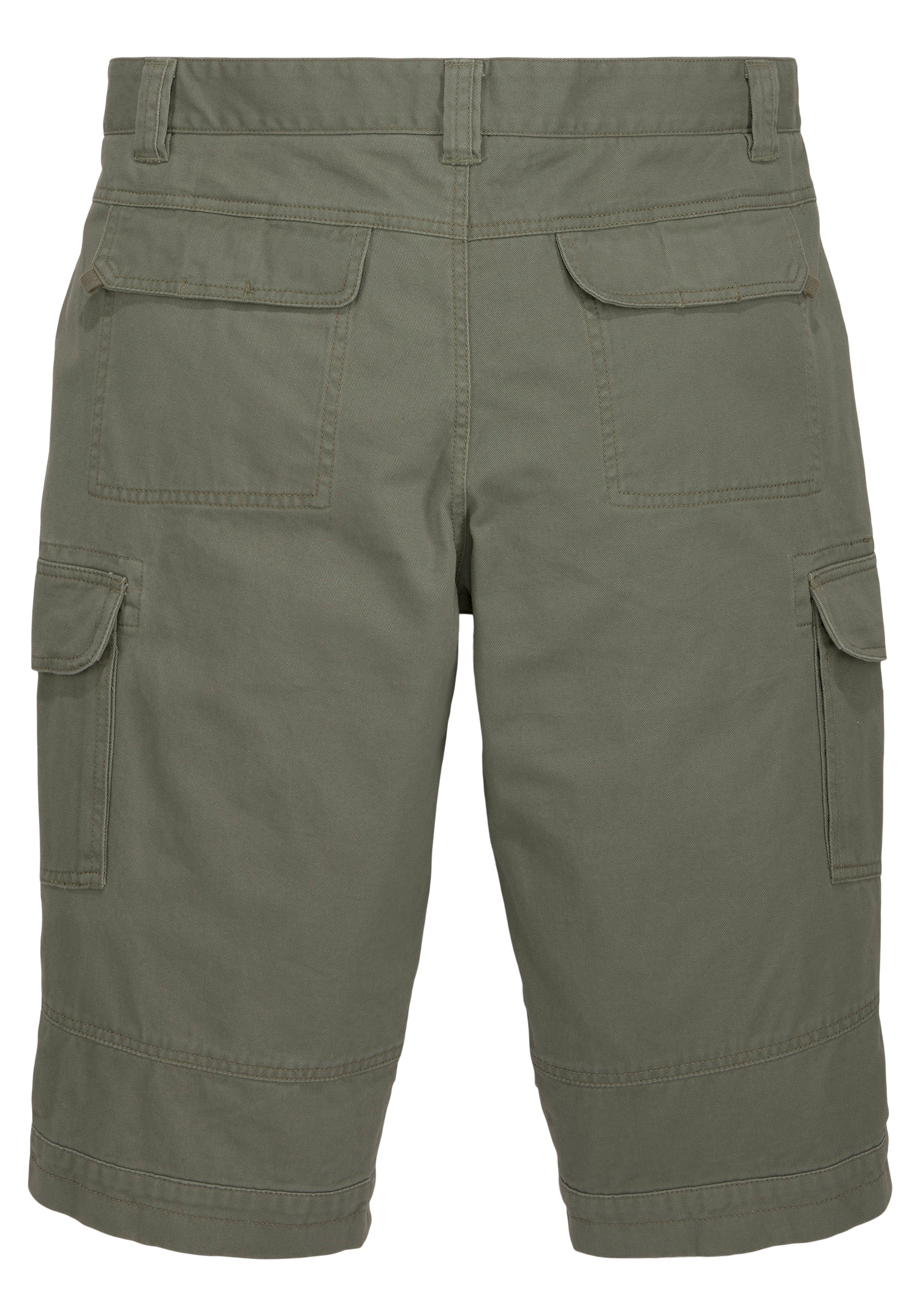 Bruno Banani Jeansbermuda smalle pasvorm, rechte pijp, met cargozakken