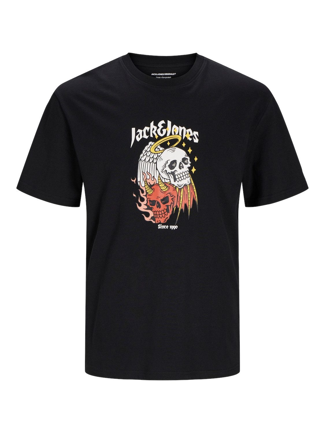 Jack & Jones Shirt met ronde hals JORSEVEN SKULL TEE SS CREW NECK SN