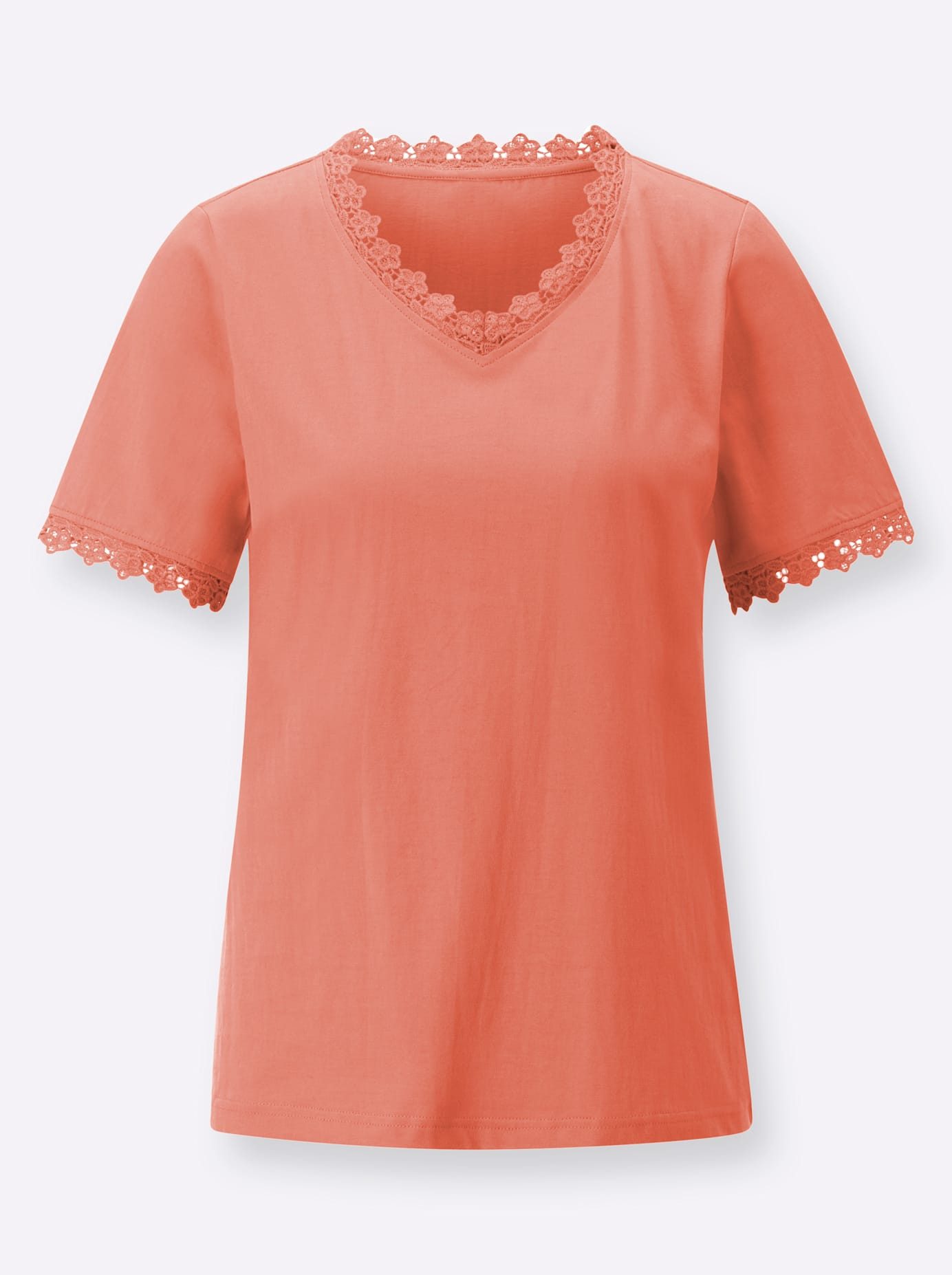 Classic Basics Shirt met V-hals Shirt (1-delig)