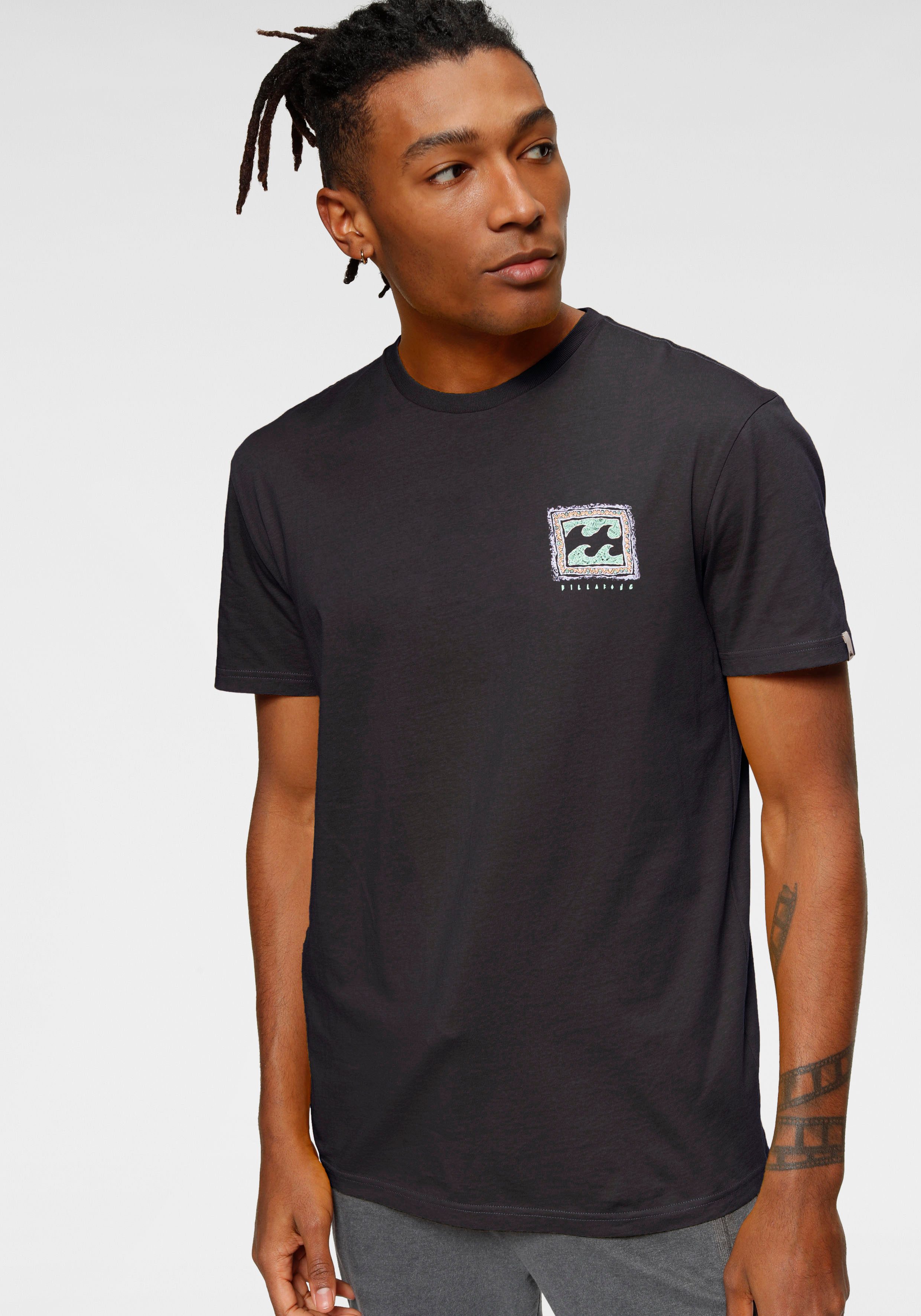 Billabong T-shirt TRIBE WAVE met grote rugprint (set, 2-delig)