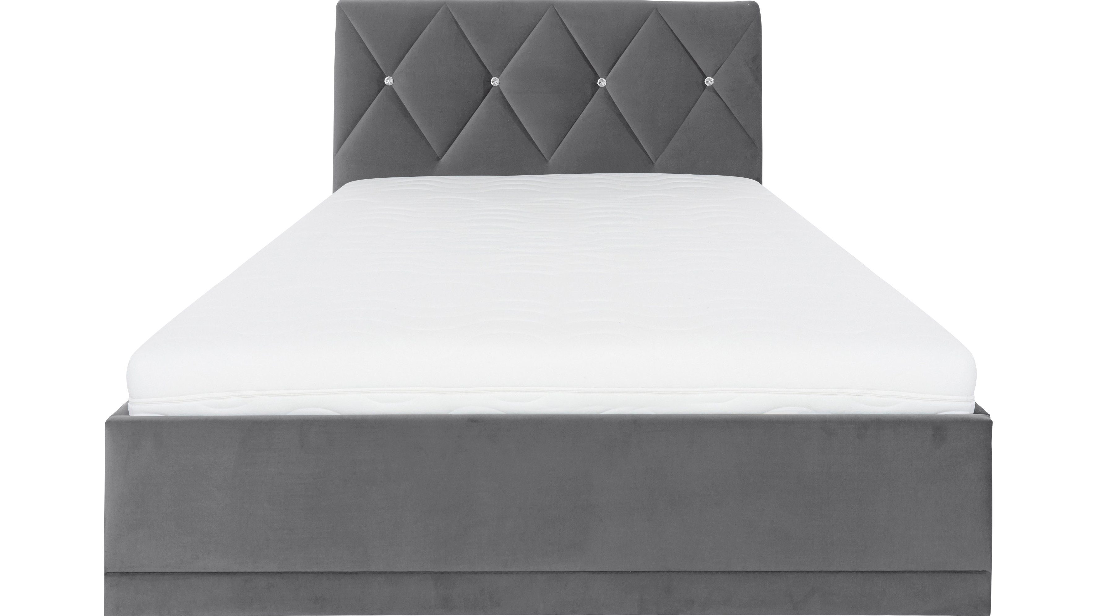 Westfalia Polsterbetten Gestoffeerd bed ADAMAS ook met bedlade, knoopdetails met stras