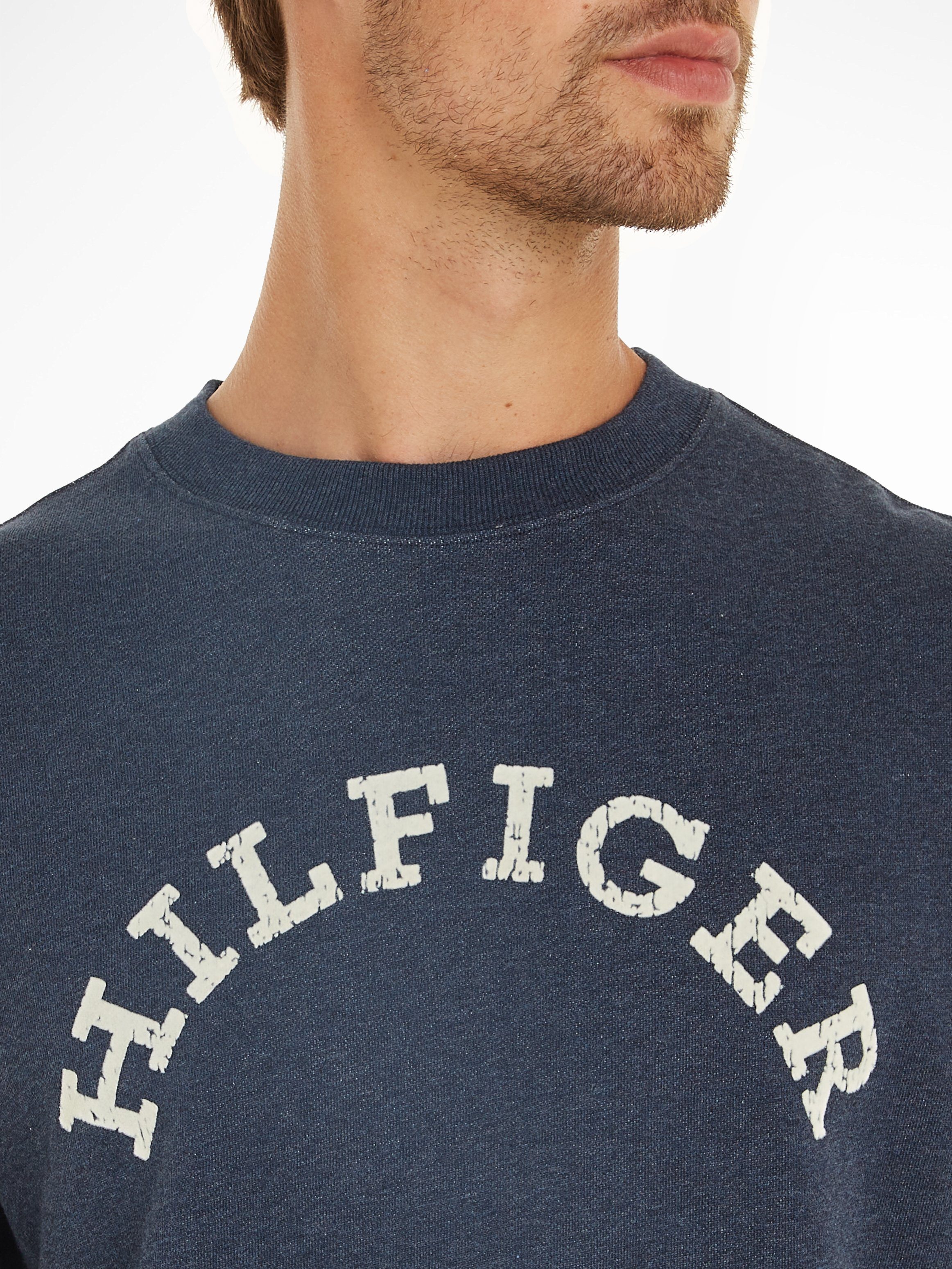 Tommy Hilfiger Sweatshirt HILFIGER ARCHED HTR SWEATSHIRT