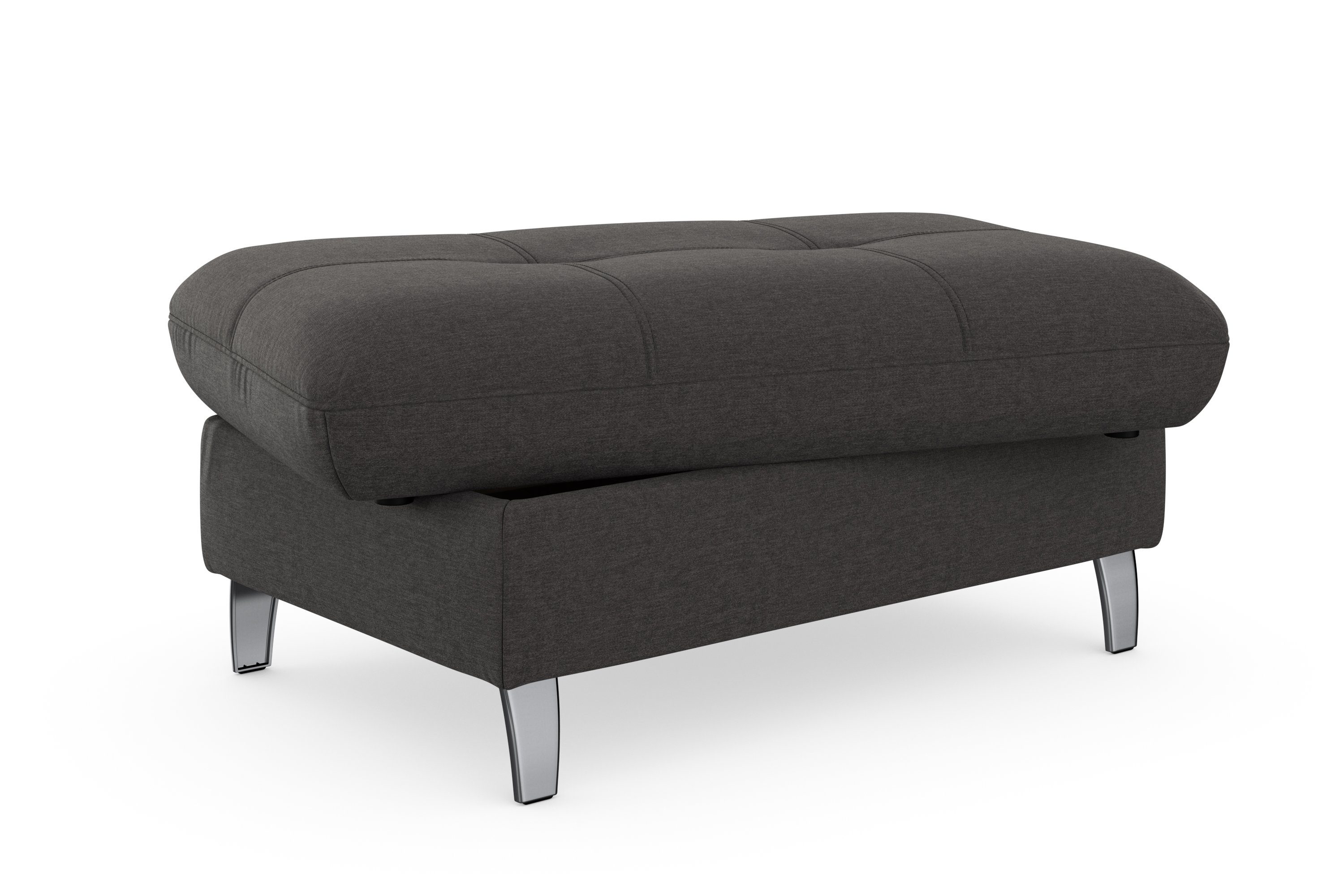 sit&more Hocker met bergruimte Maggiore met bergruimte en moderne metalen poten